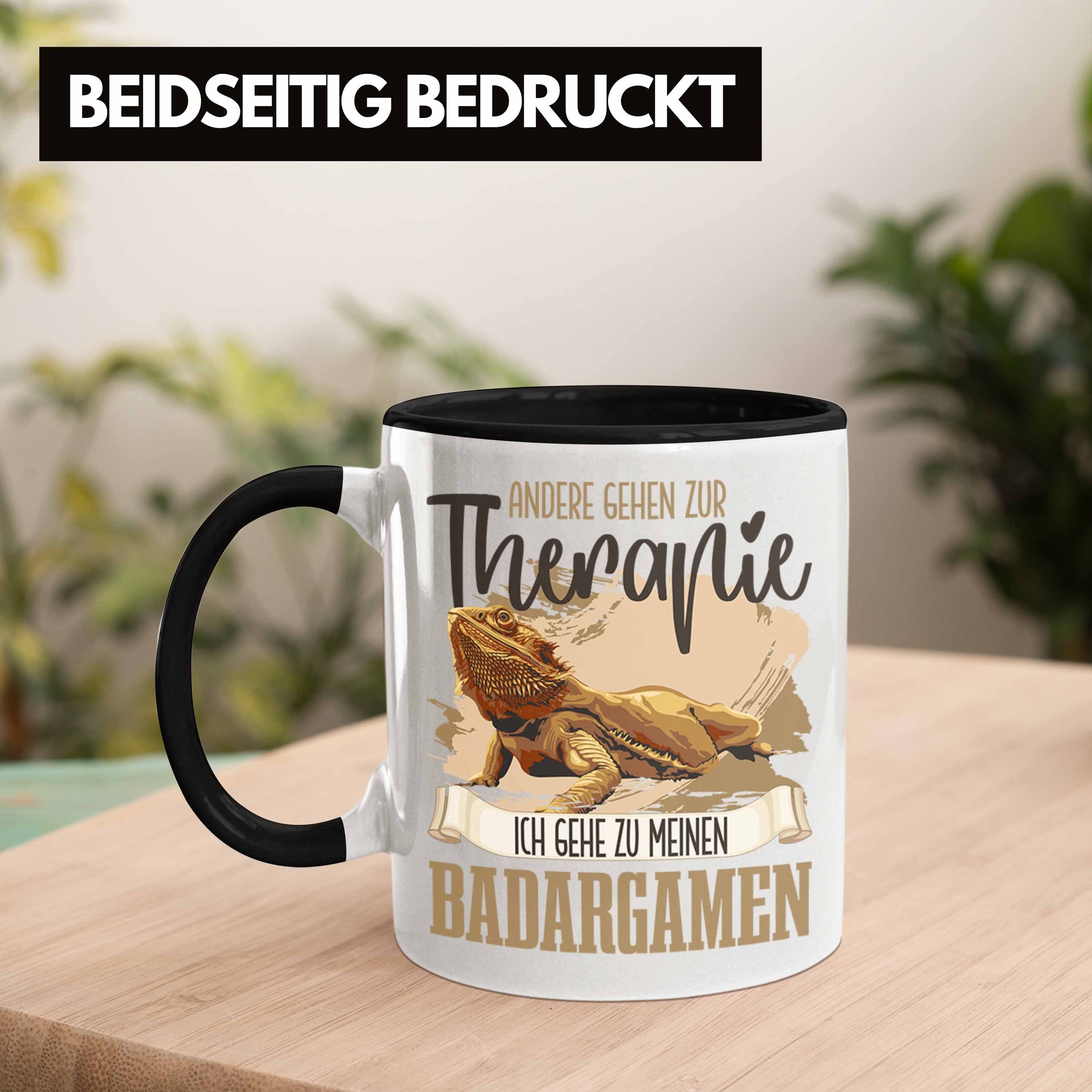 Tasse Schwarz für Trendation Bartagame Geschenk Lustiger Trendation Tasse Besitzer Bartagamen -