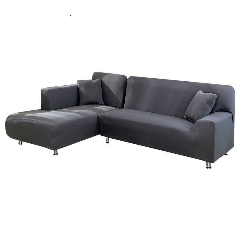 Ecksofahusse Stretch-Stoff Universal L-Shape Sofa Abdeckung,190-230cm, TWSOUL, Hergestellt aus Stretchmaterial, Geeignet für alle Jahreszeiten