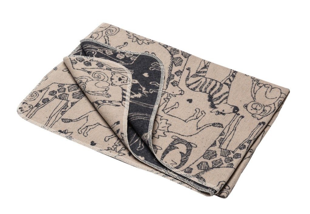 Babydecke Kinderdecke Juwel 'Safari' 100 x 140 cm, DAVID FUSSENEGGER