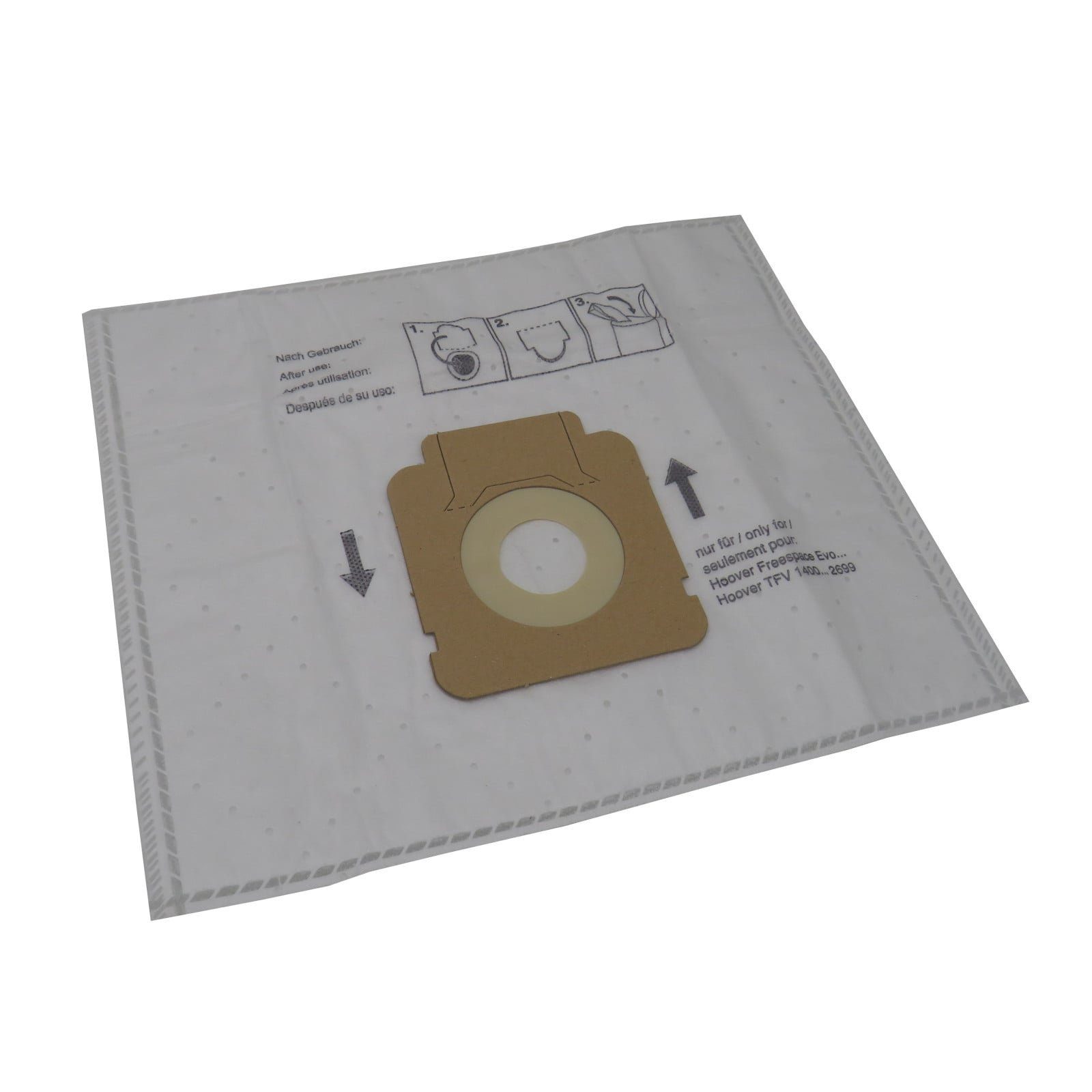 Reinica Staubsaugerbeutel passend für HooverBV61PET Brave, 20er-Pack Filtertüten Staubbeutel, passend für Hoover, 20 St., Dreilagiges Material