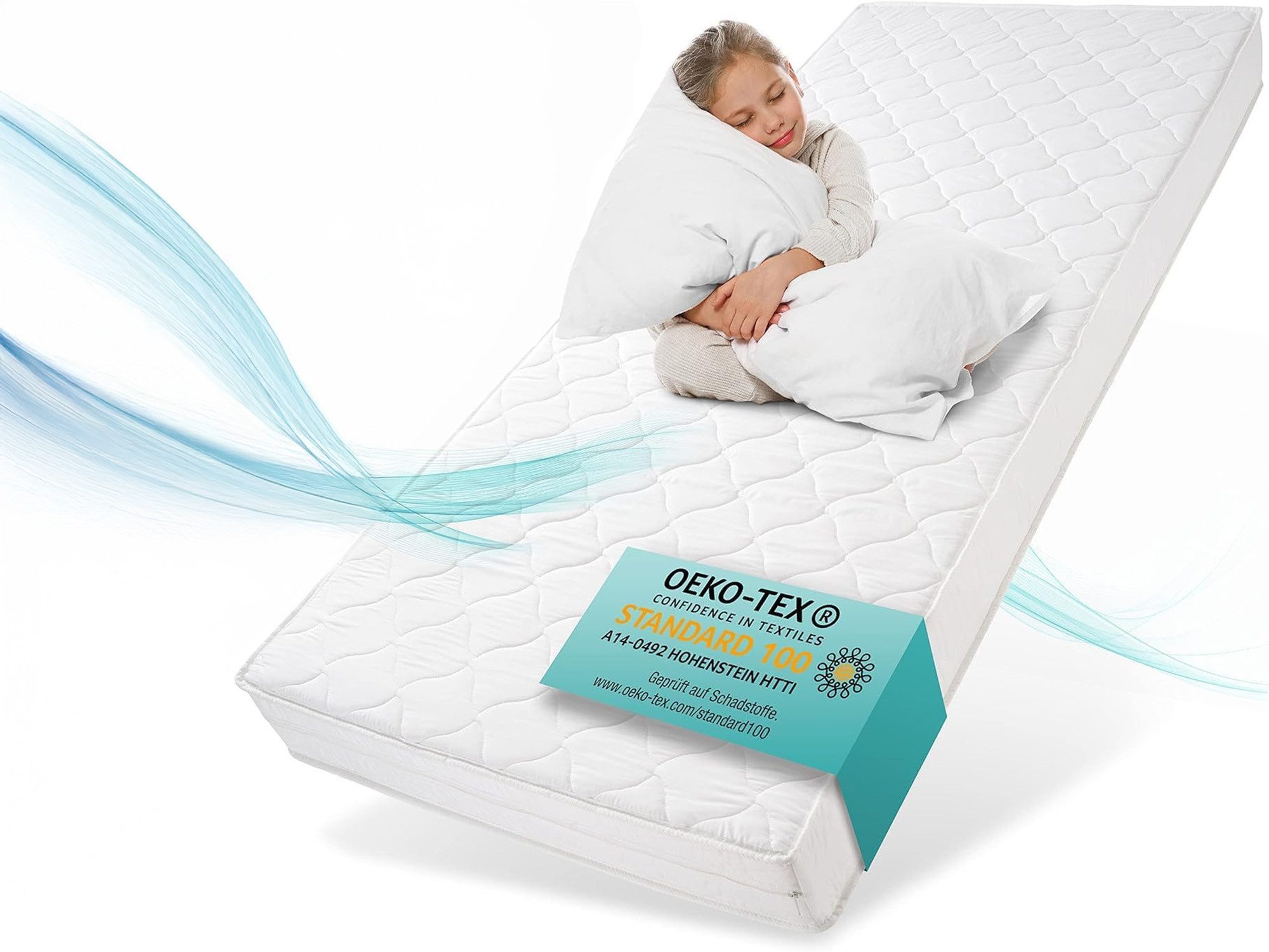 Komfortschaummatratze Kindermatratze Comfortpur, Sun Garden, 16 cm hoch, (Bezug waschbar), 80x160, 90x200, 120x200 cm