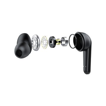 MaXlife Wireless In-Ear Kopfhörer In-Ear Headset mit aufladbarem Case Schwarz wireless In-Ear-Kopfhörer
