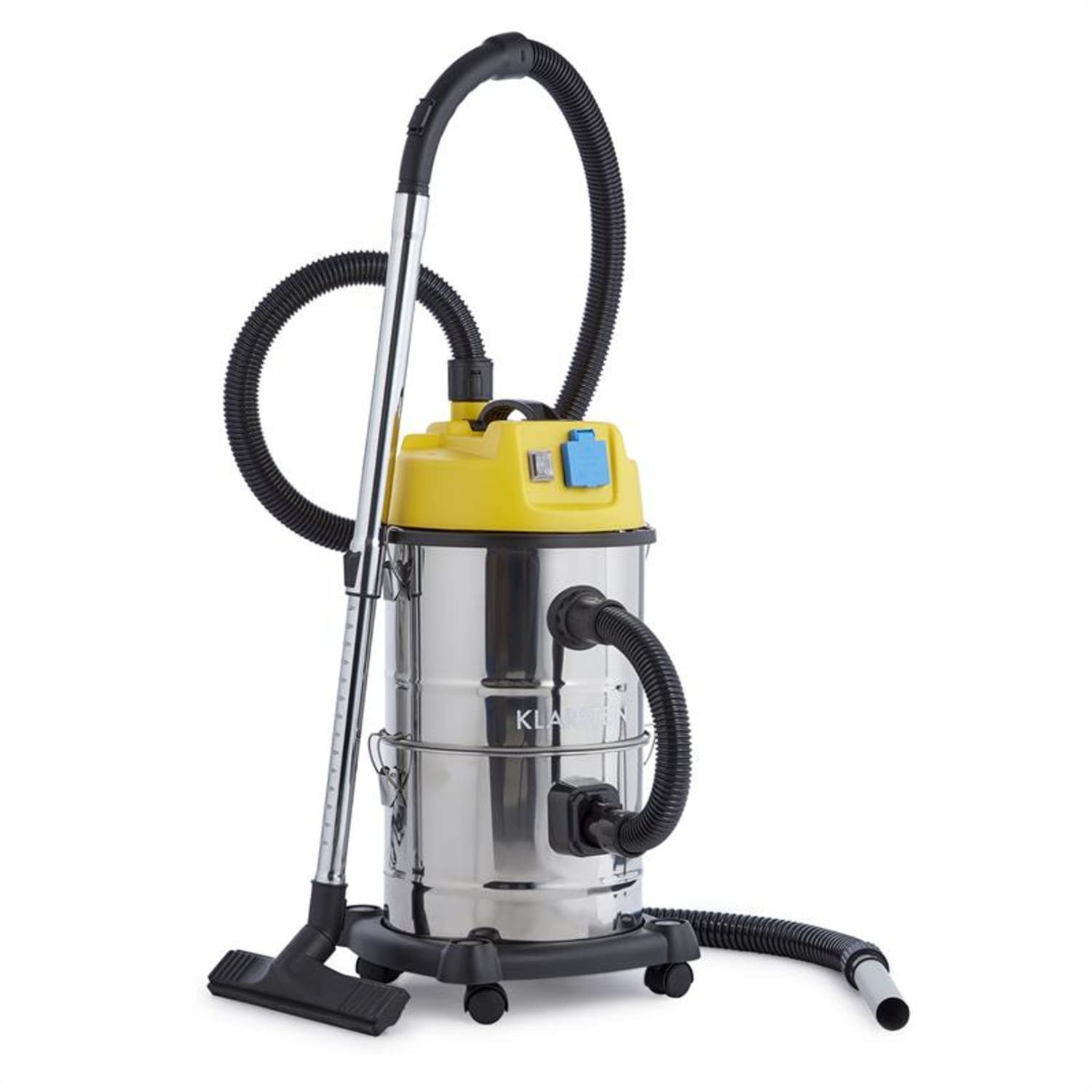 Klarstein Nass-Trocken-Sauger Reinraum 3-in-1 Nass-/Trockensauger, 1800 W, Trocken Nasssauger Industriestaubsauger beutellos Saugwischer Присоска