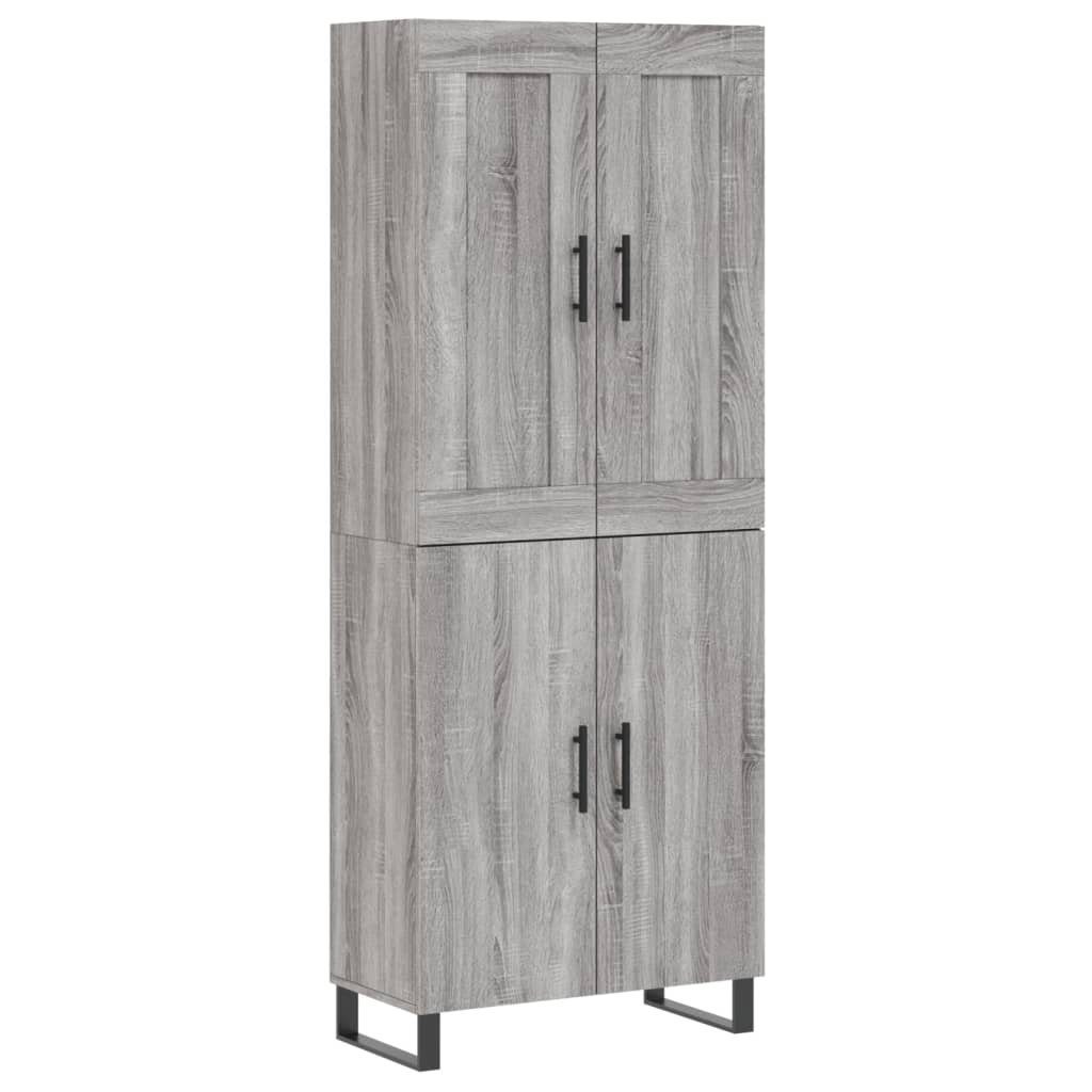 vidaXL Highboard Highboard Grau Sonoma 69,5x34x180 günstig online kaufen