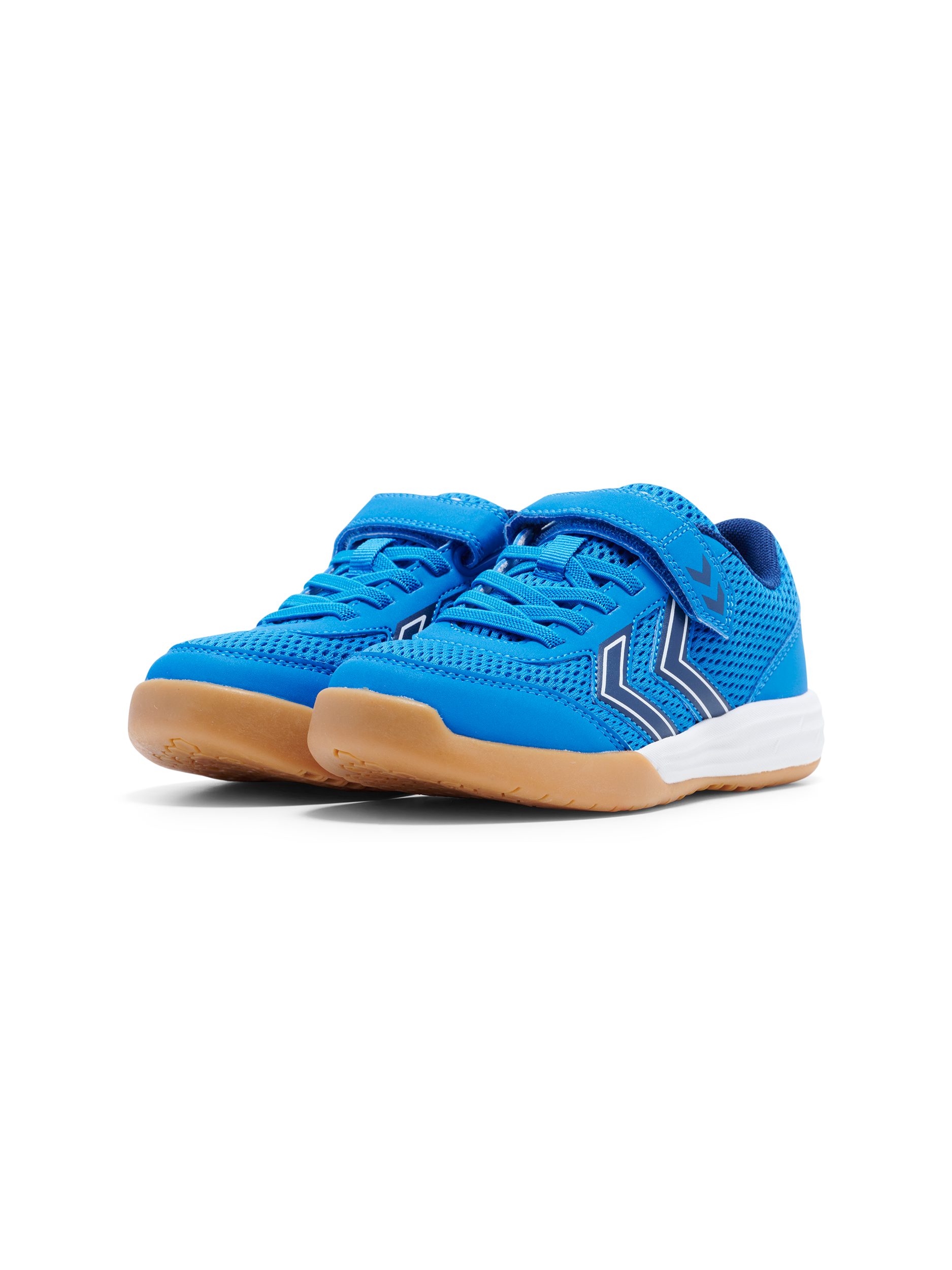 hummel MULTIPLAY FLEX VC JR Hallenschuh Indoor Sportschuhe mit Klettverschluss, nicht abfärbende Sohle