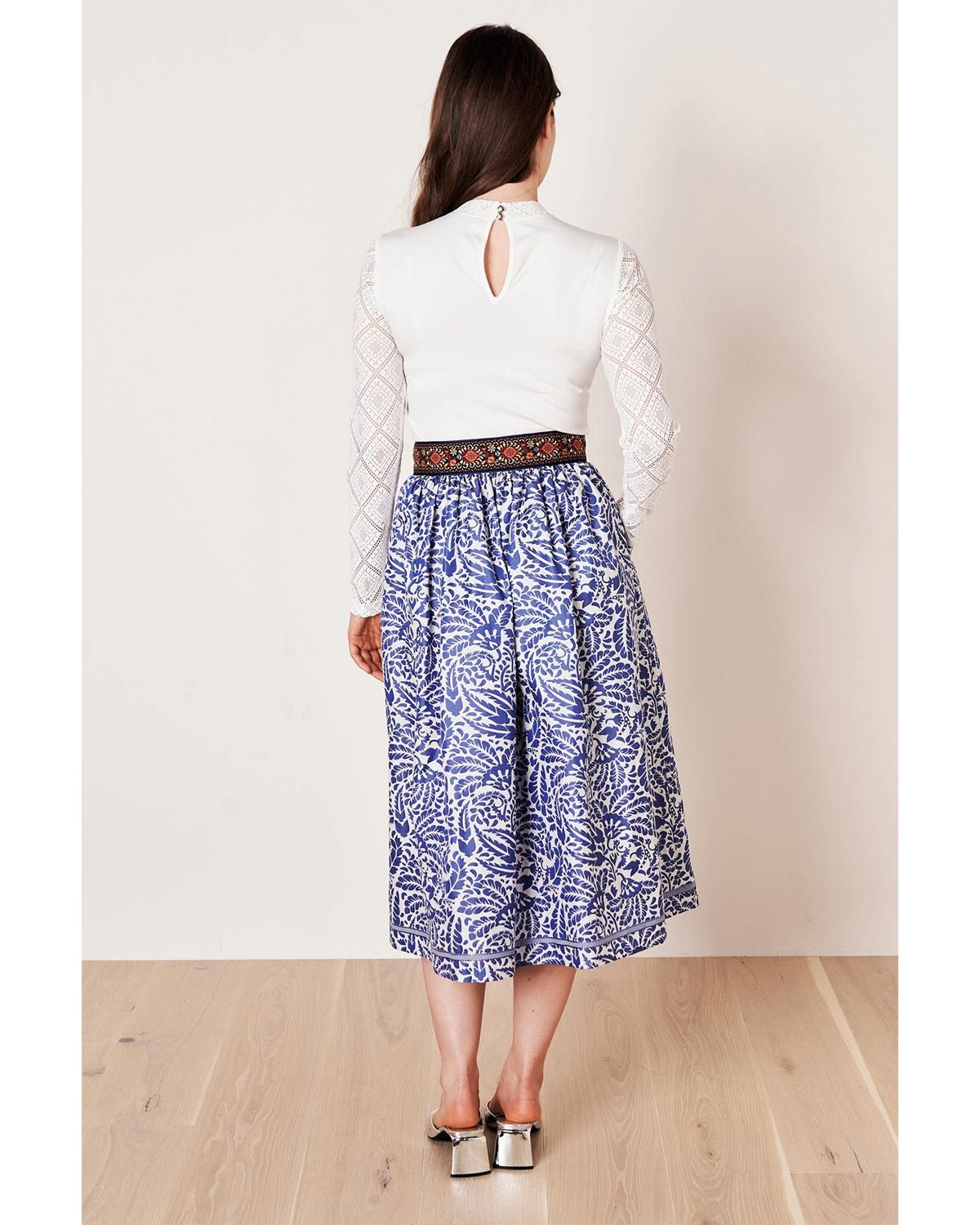 KRÜGER COLLECTION Trachtenrock Damen Trachtenrock 'Janita' 264167, Blau