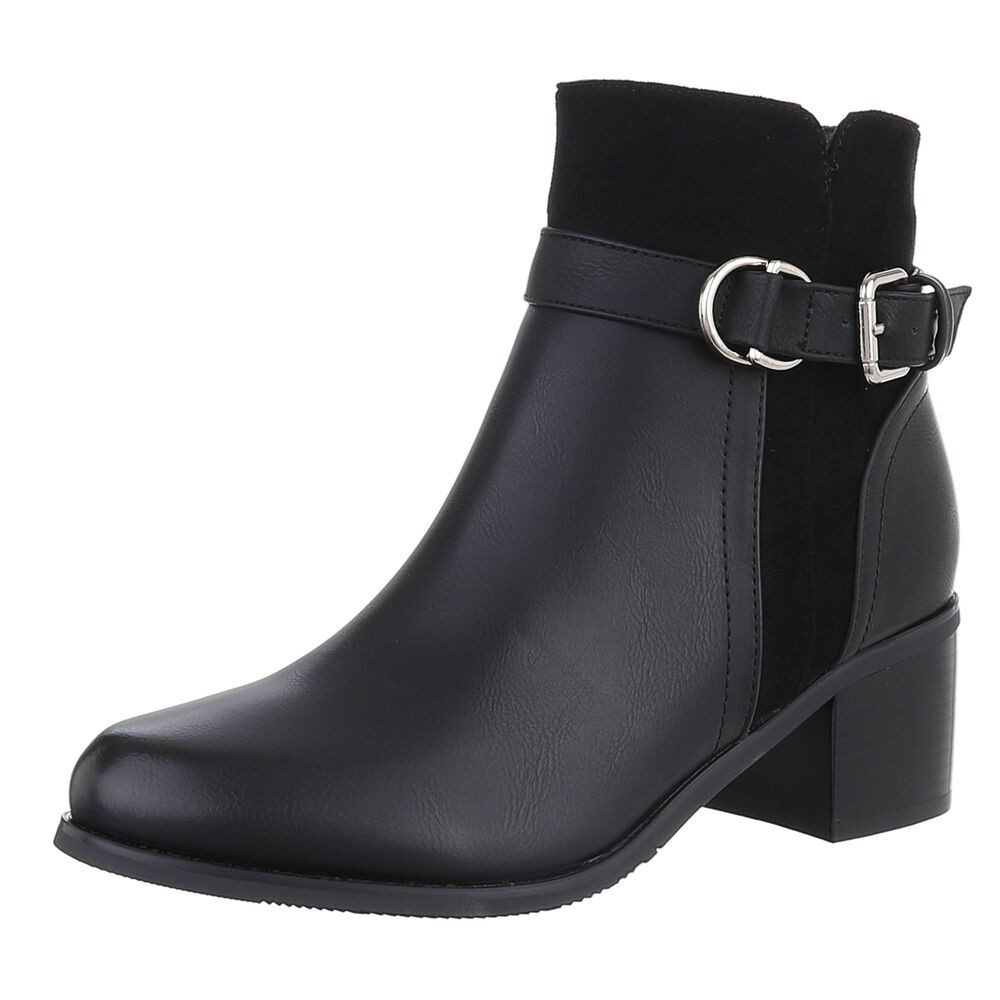 Ital-Design Damen Elegant Stiefelette (88489323) Blockabsatz günstig online kaufen