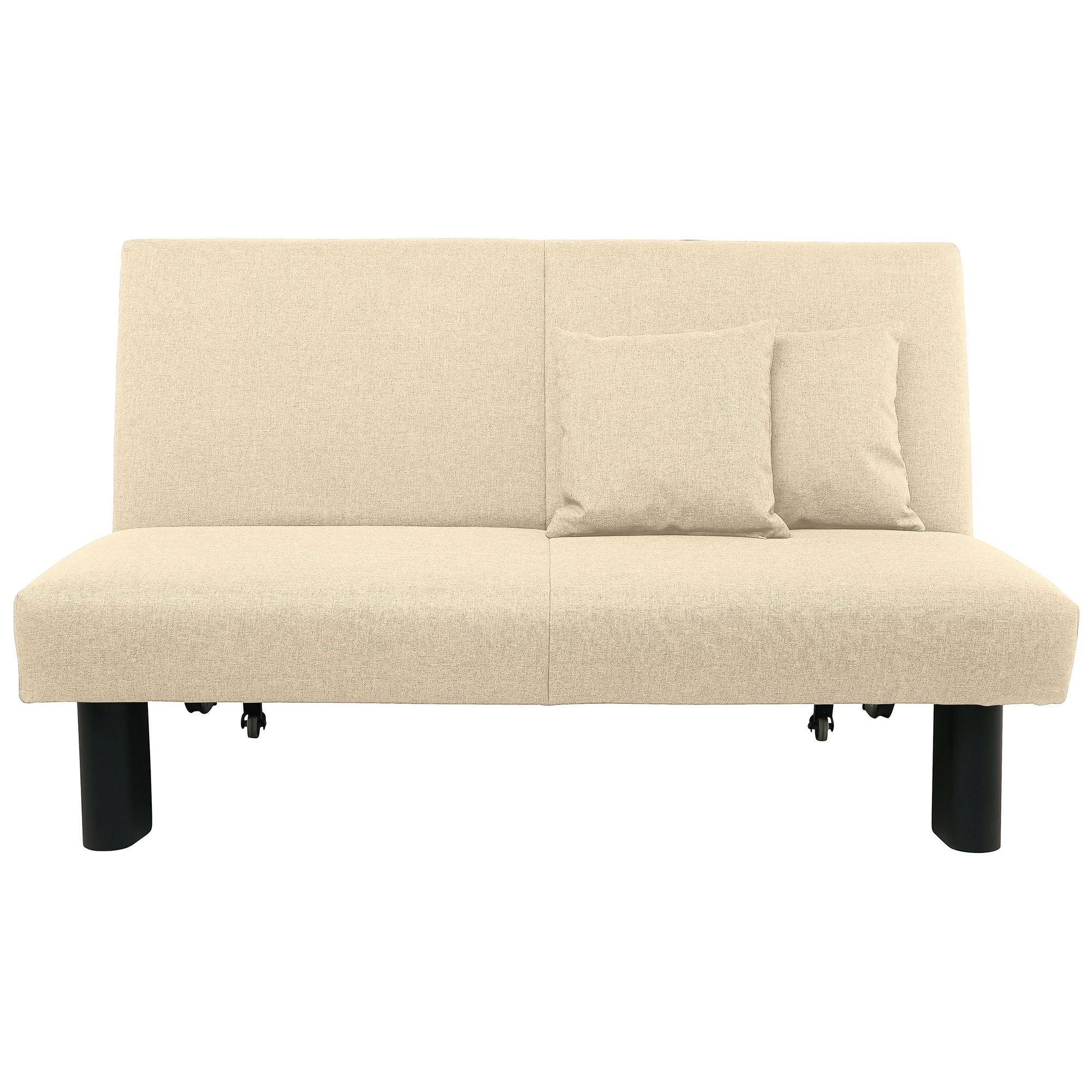 58 aufm Kessel Schlafsofa schwarz, 1 Sitz Bezug Kalomira Metall Kostenlosem Teile, Flachgewebe Sparpreis hochwertig Faltsofa inkl. Versand verarbeitet,bequemer