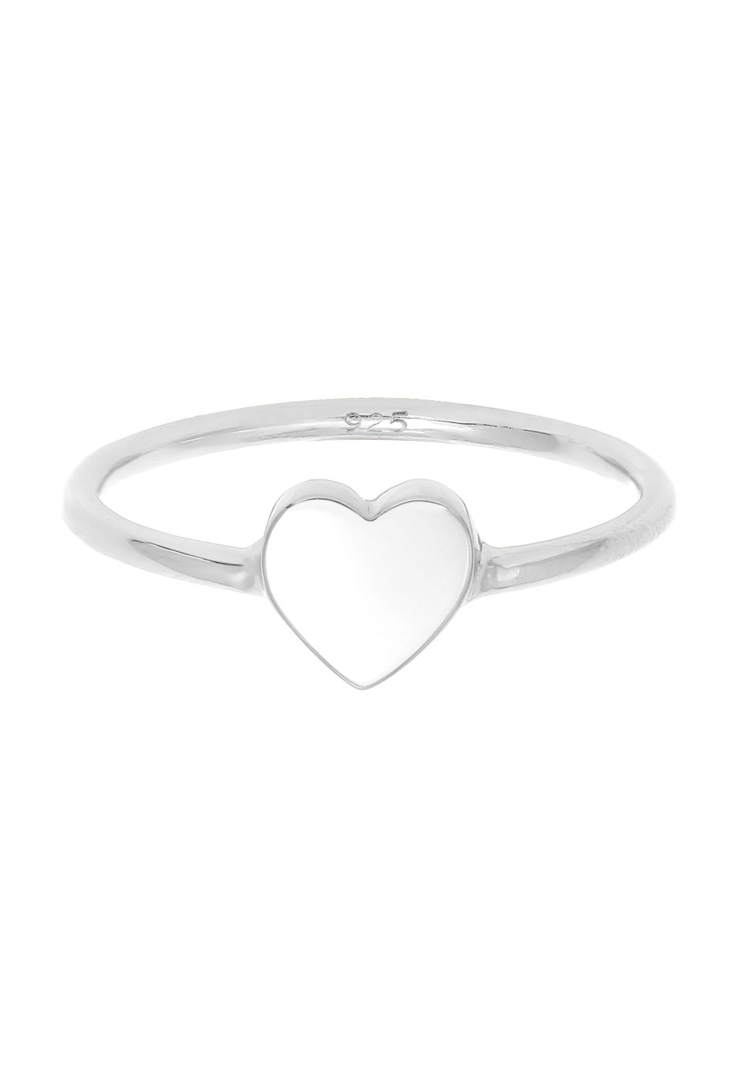 Elli Valentinstag Silber Zeitlos Fingerring 925 Herz Liebe