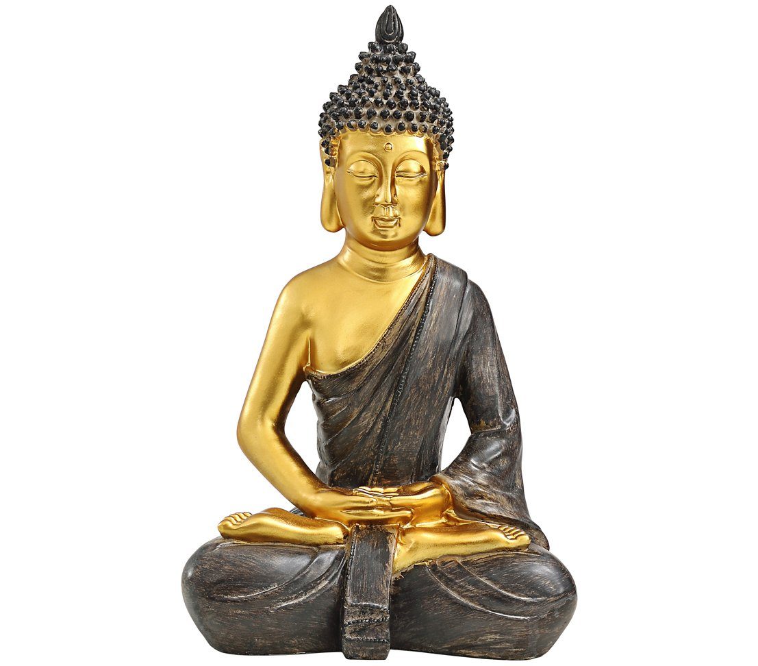 cm, 39.5 2er Dehner x Gartenfigur Buddha 18 je Polyresin x 25.5 Set,