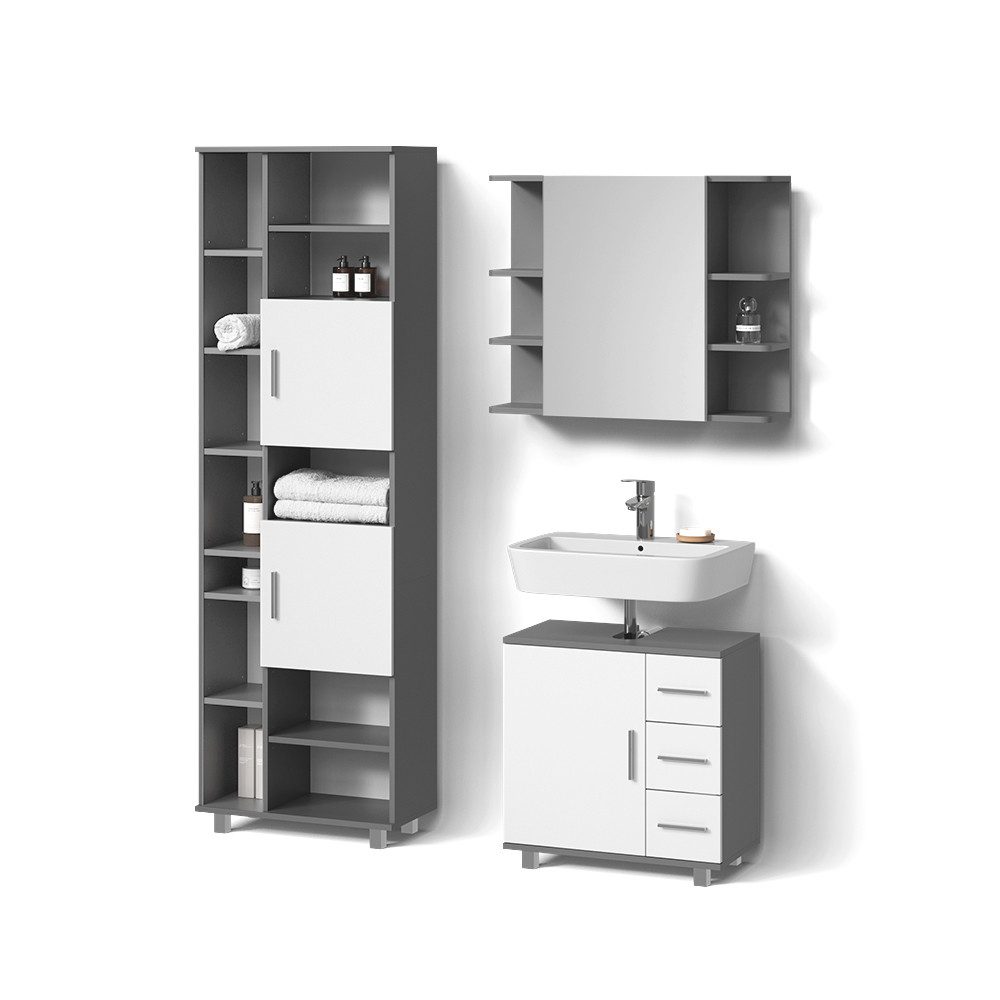 Anthrazit | Korpus: Weiß