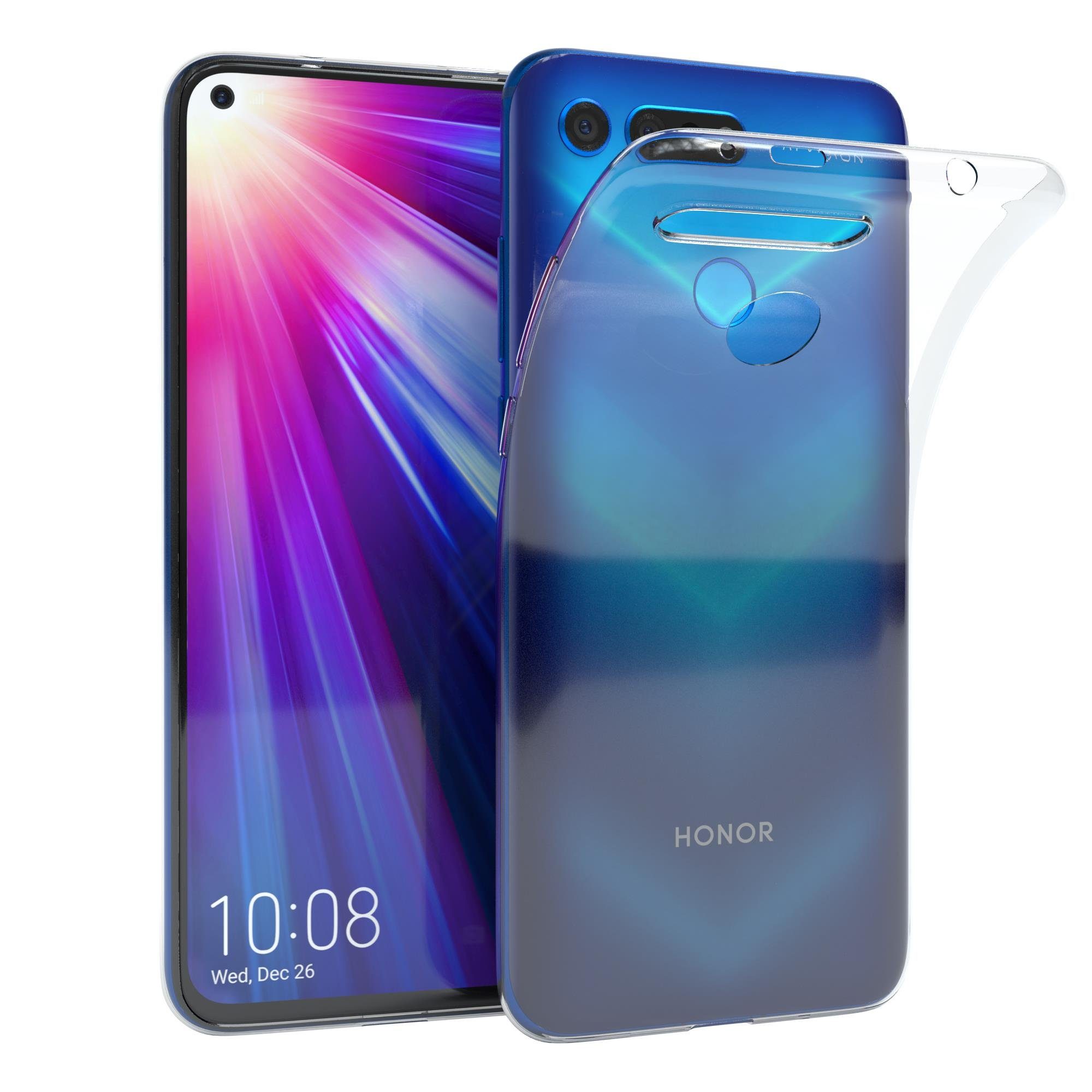 EAZY CASE Handyhülle Slimcover Clear für Honor VIEW20 6,4 Zoll, durchsichtige Hülle Ultra Dünn Silikon Backcover TPU Telefonhülle Klar