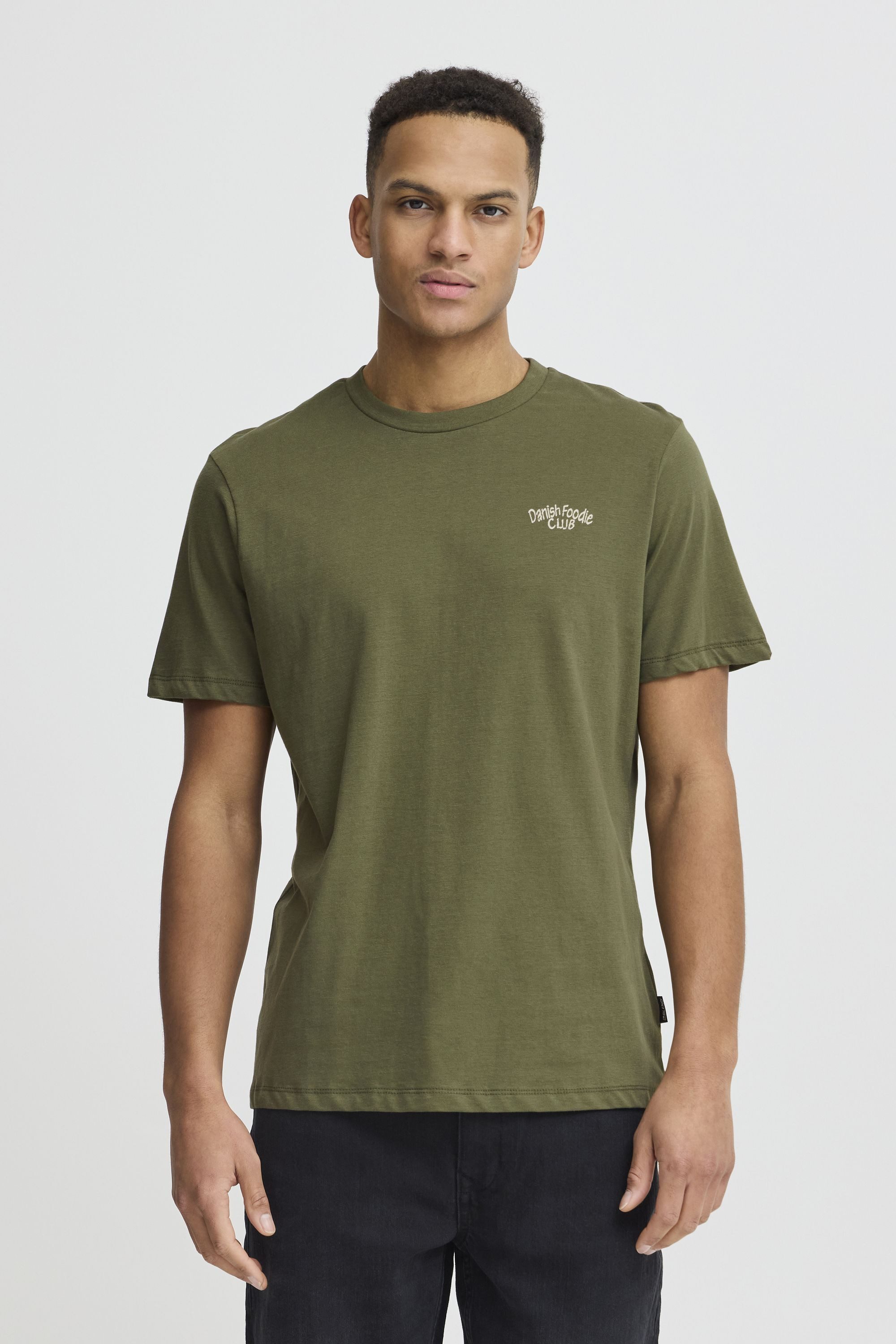 Blend Rundhalsshirt BHViggo Lässiges T-Shirt mit Backprint