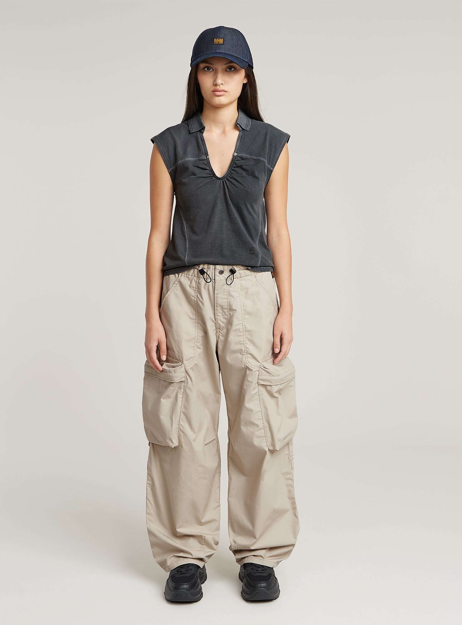 G-STAR Cargohose Balloon Cargo High Waist Hose