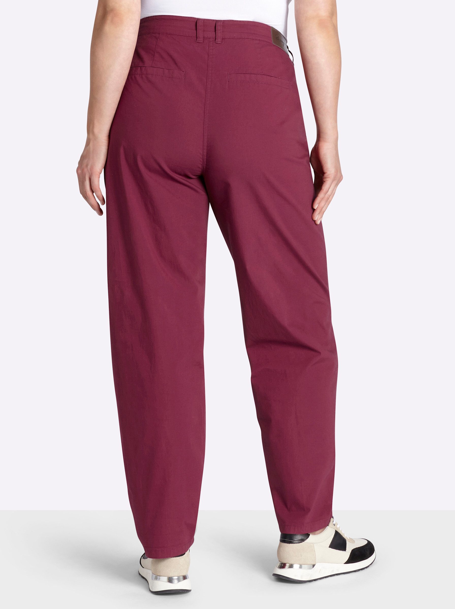 Sheego Jerseyhose Hose lang normal