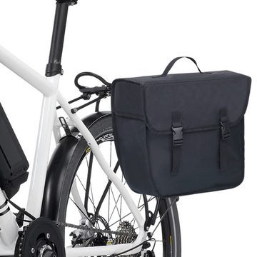 vidaXL Fahrradtasche Fahrradtasche für Gepäckträger Wasserdicht 21 L Schwarz