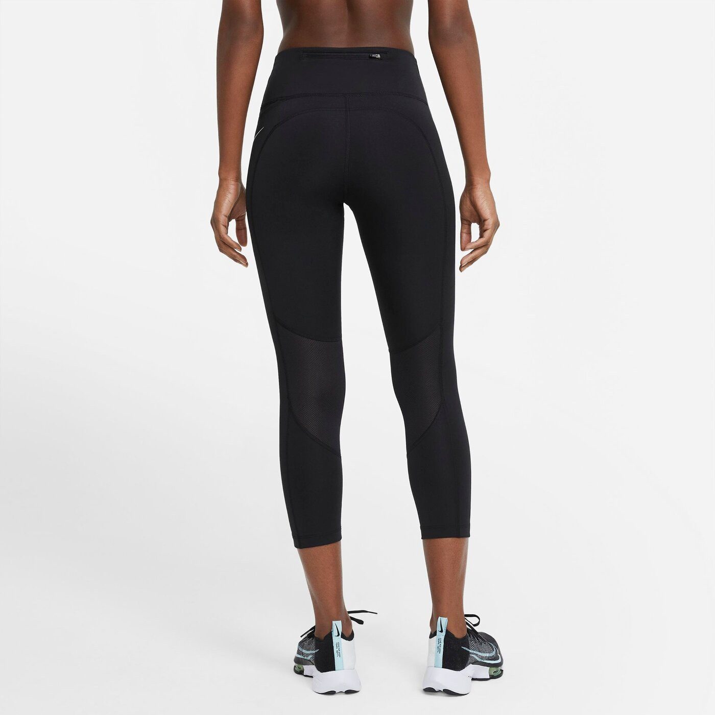 Arena Lauftights W NK DF FAST CROP 010 BLACK/REFLECTIVE SILV