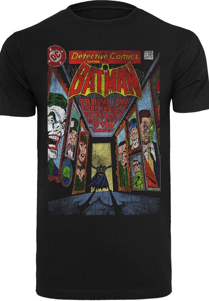 F4NT4STIC T-Shirt DC Comics Batman Rogues Gallery Cover Print, Rippbündchen  am Hals und Doppelnähte am Saum