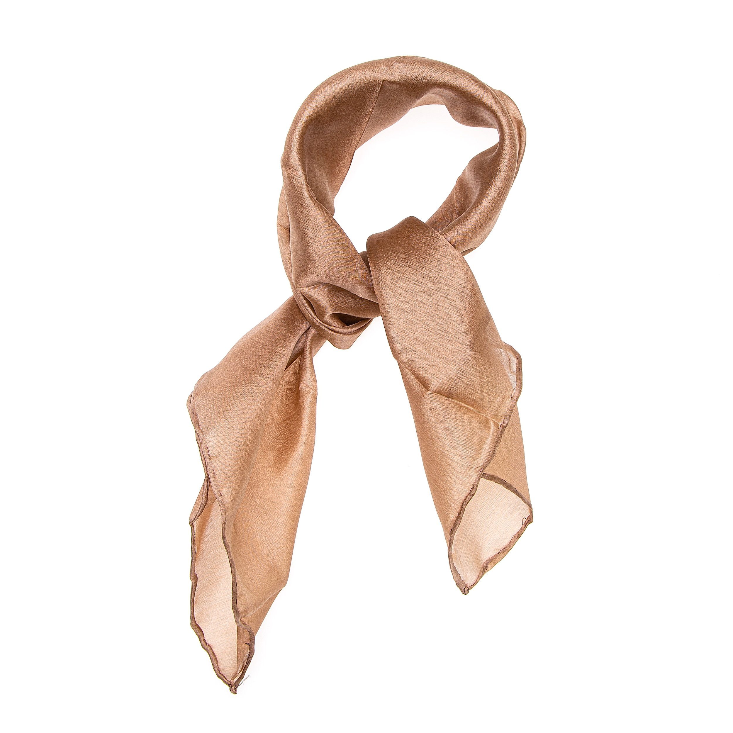 TINITEX Nickituch Nickituch Halstuch braun milchkaffee günstig online kaufen