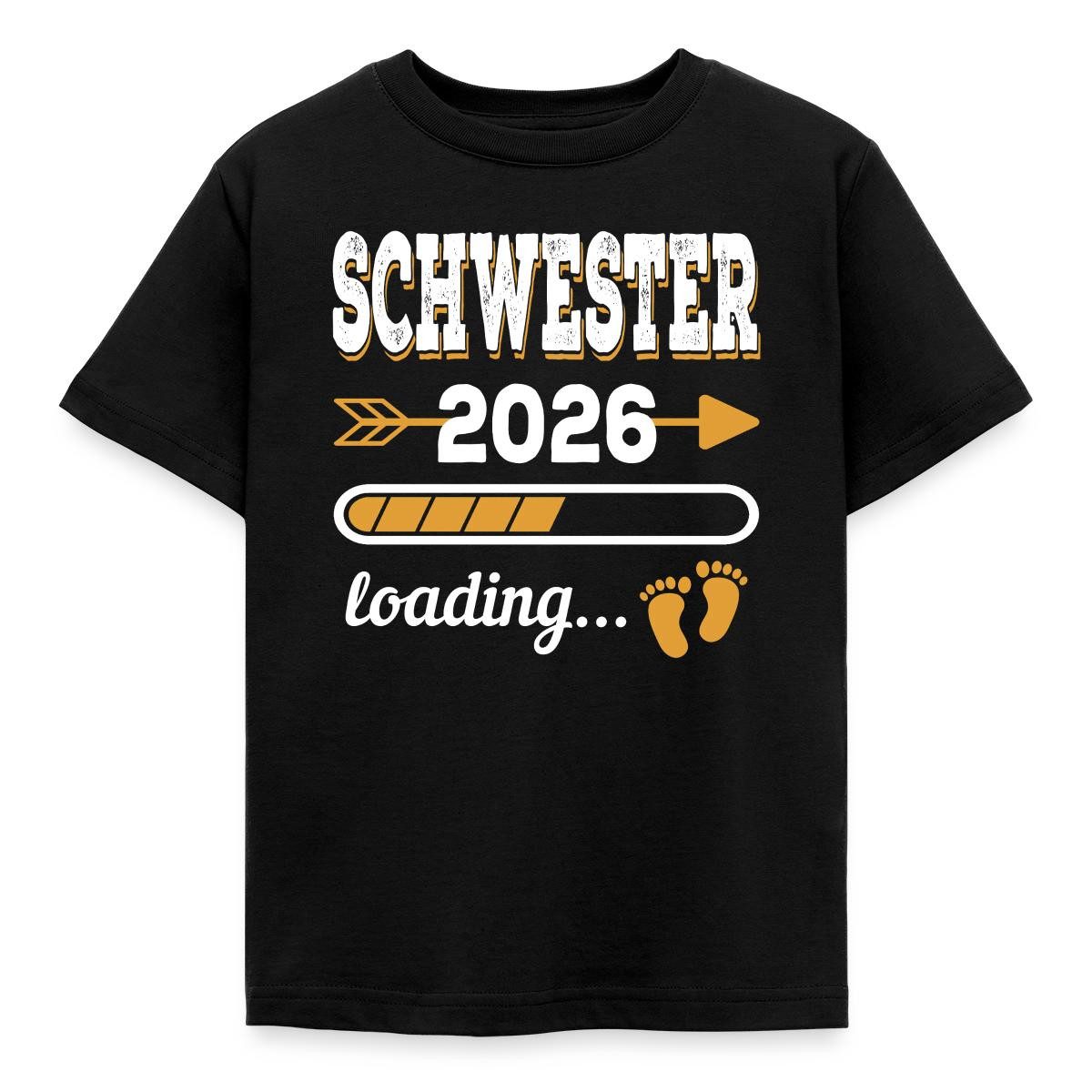 T-Shirt Schwester 2026 Loading Für Große Schwester Kinder T-Shirt