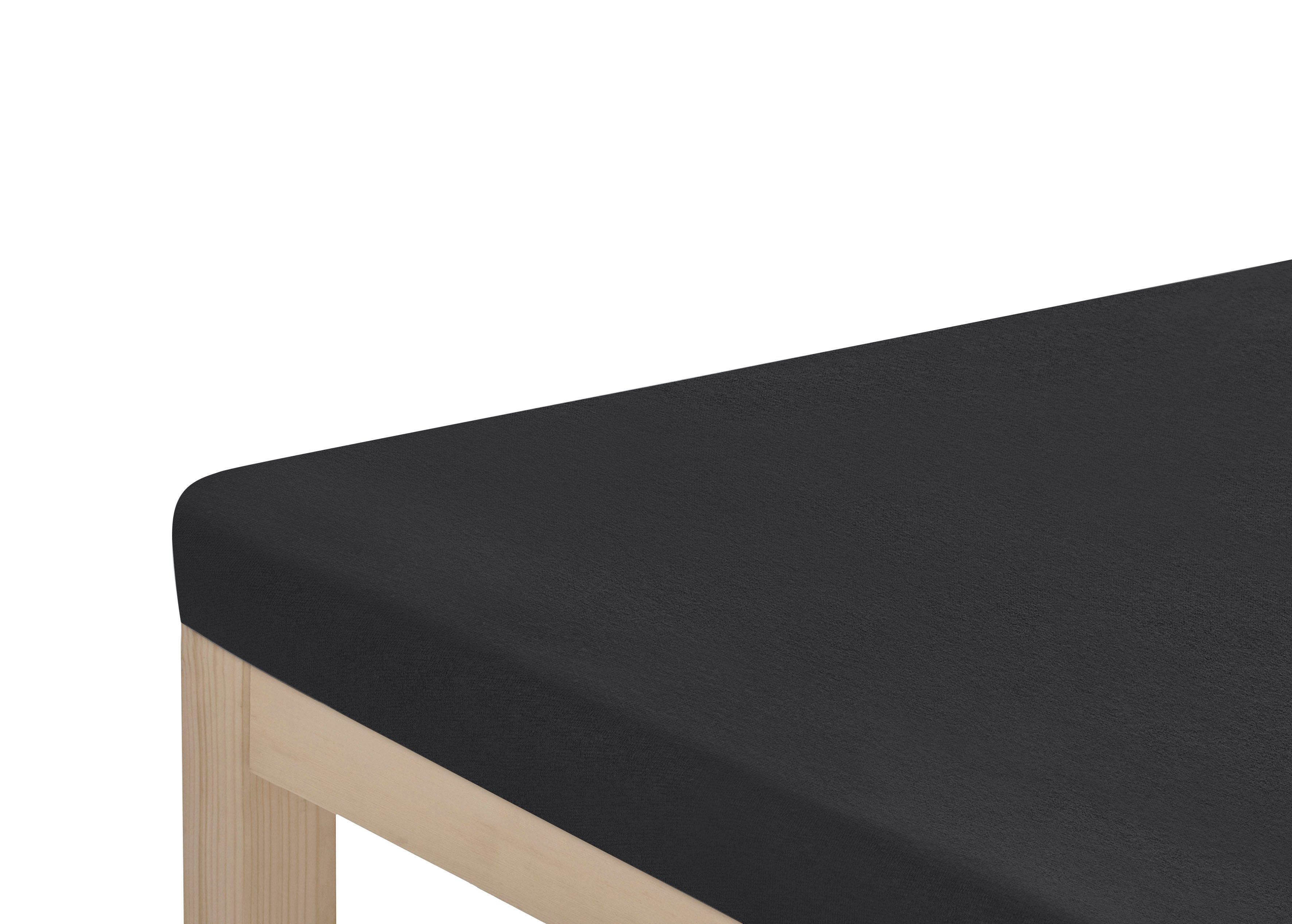 OTTO home Spannbettlaken Topper Basic, in Gr. 90x200, 140x200 oder 180x200 cm, Microfaser-Jersey, Gummizug: rundum, (1 Stück), Baumwolle, Matratzen bis 8 cm Höhe, Bettlaken, Spannbetttuch, Laken