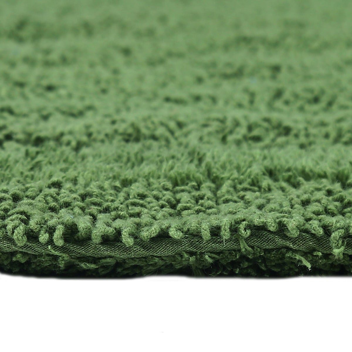 Homescapes Badematte Runde Battematte farngrün 80 cm aus 100% Baumwolle, Höhe 20 mm, Baumwolle, rund, Φ 80 cm – Bild 4 von 5