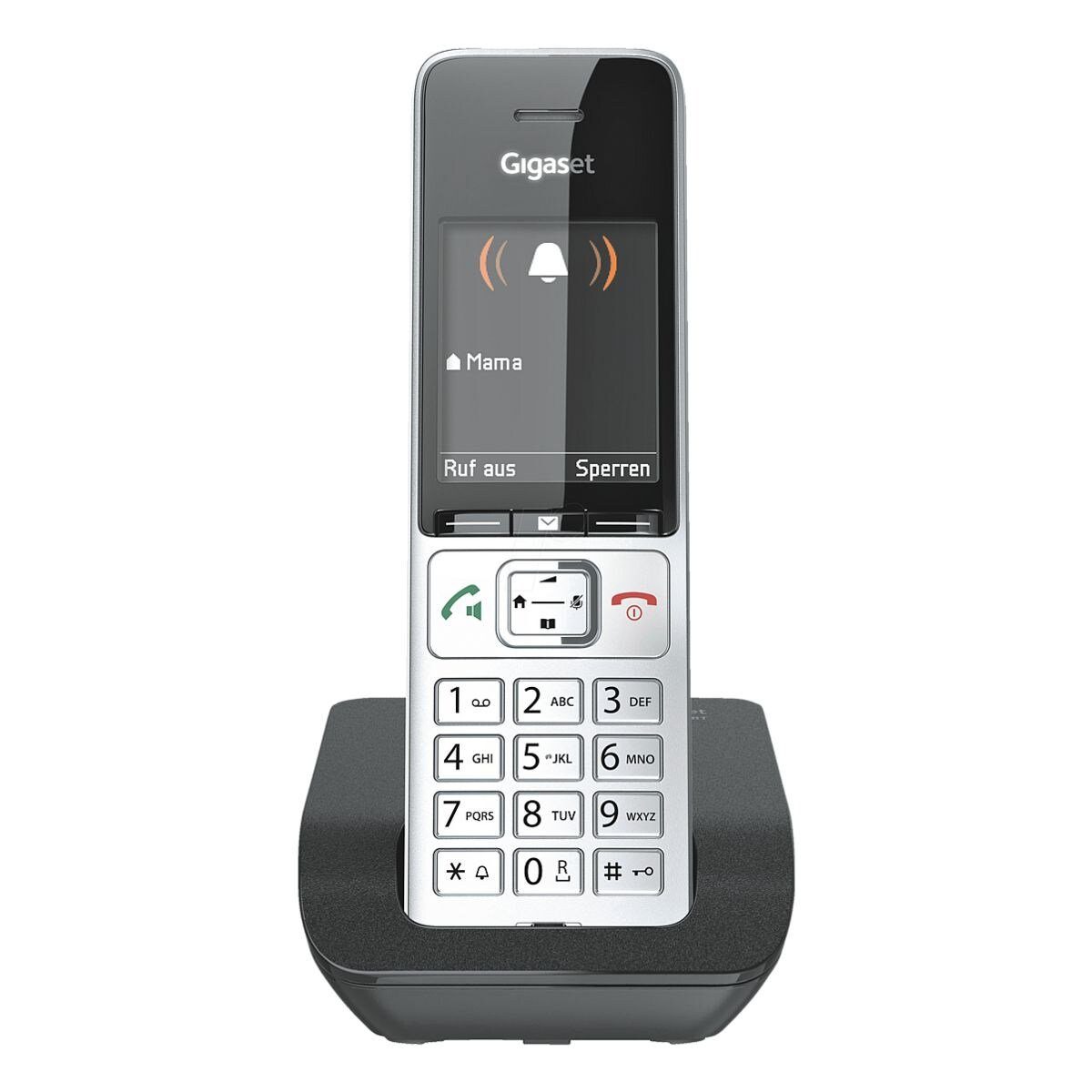 Gigaset COMFORT 500 Schnurloses DECT-Telefon (Mobilteile: 1, GAP-kompatibel)