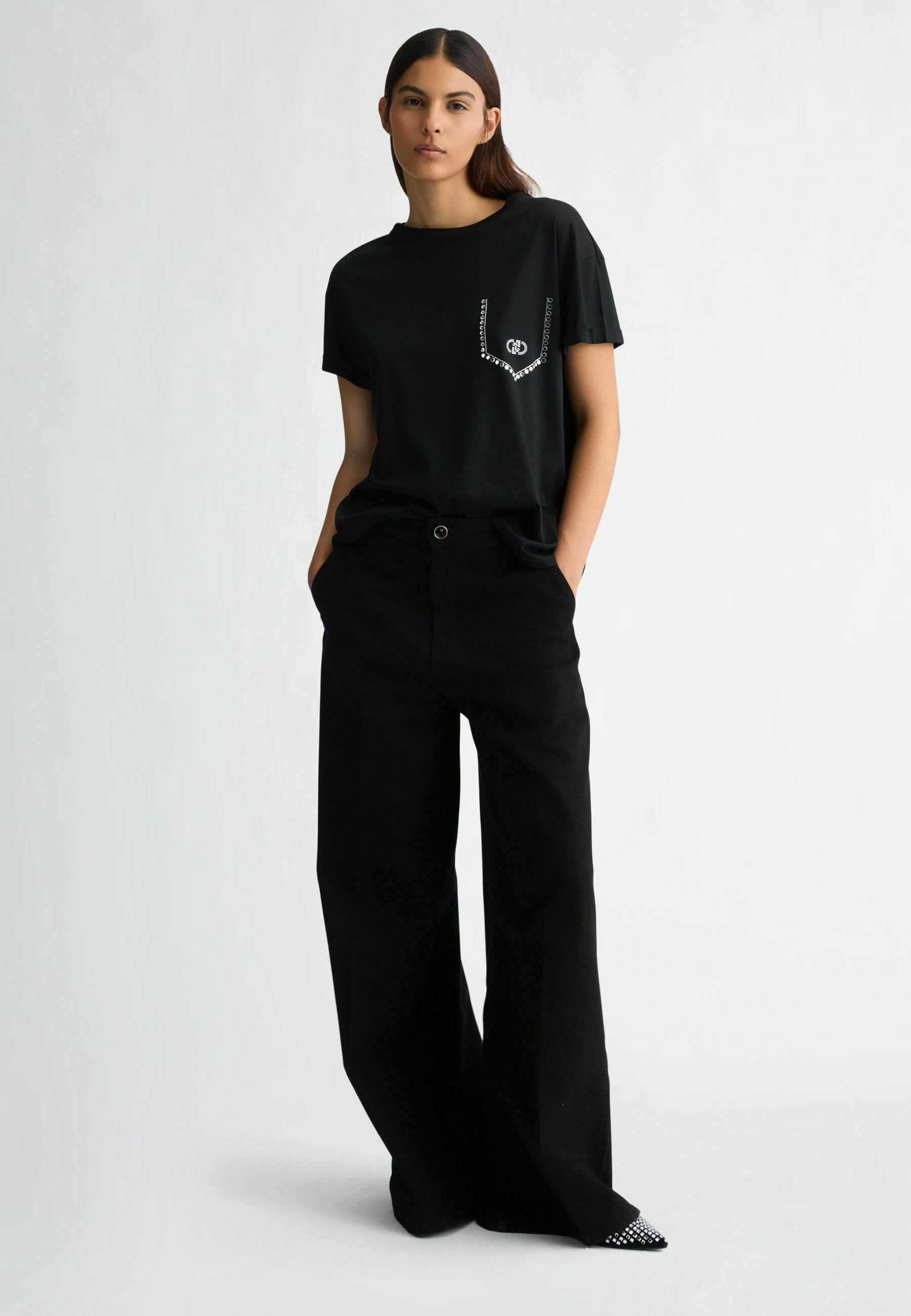 Liu Jo Kurzarmshirt ECS T-SHIRT MODA - Basic T-Shirt Damen - Kurzarmshirt