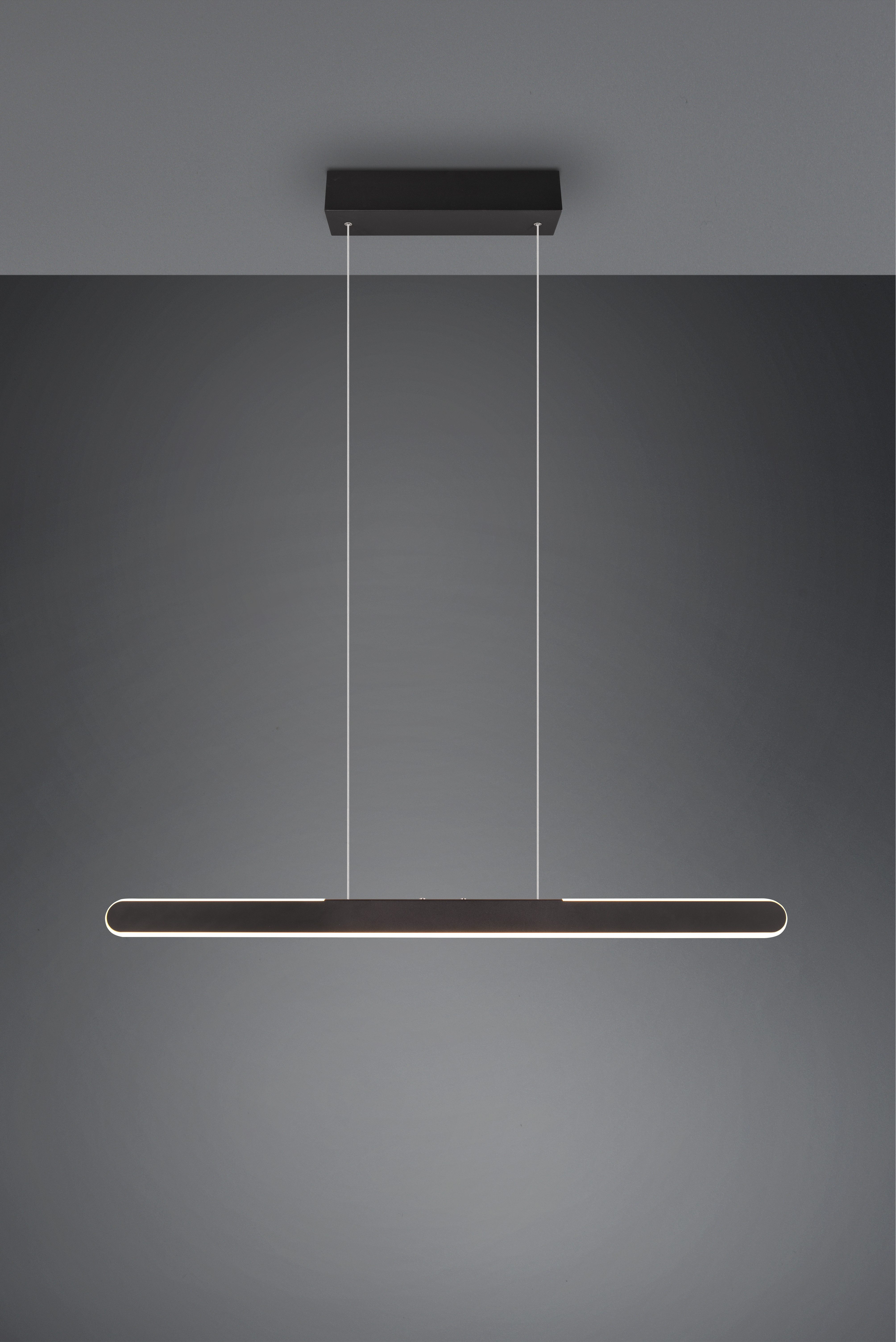 TRIO Leuchten LED Pendelleuchte HELIOS, bis 150 cm höhenverstellbare LED Hängelampe 28W 3300 Lumen, Dimmfunktion, LED fest integriert, warmweiß - kaltweiß, CCT warmweiß-kaltweiß 2700-6500K, dimmbar Touch Sensor, up+down light