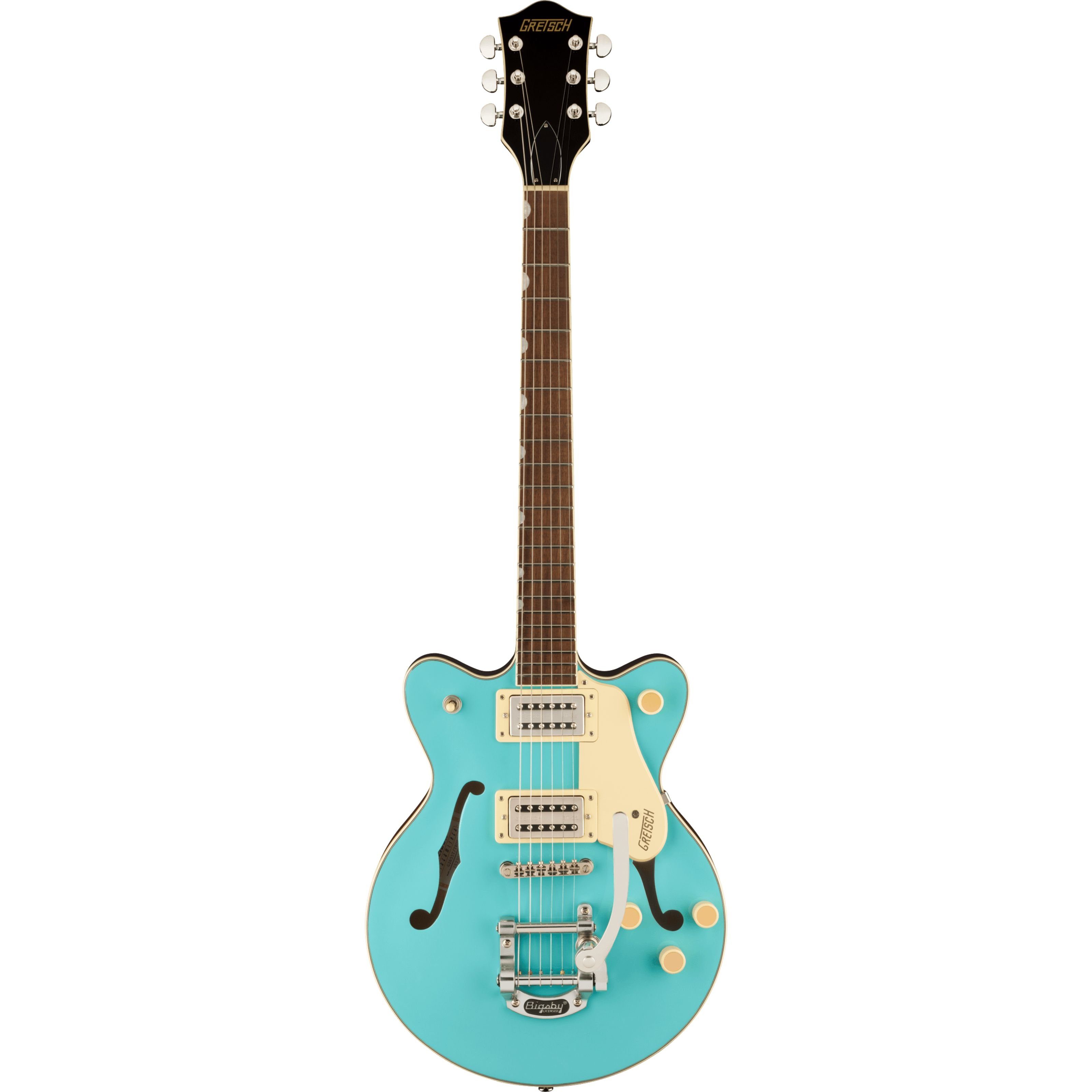 Gretsch Halbakustik-Gitarre, Halb-Akustik Gitarren, Semi Hollow-Modelle, G2655T Streamliner Center Block Jr Double-Cut with Bigsby Tropico -