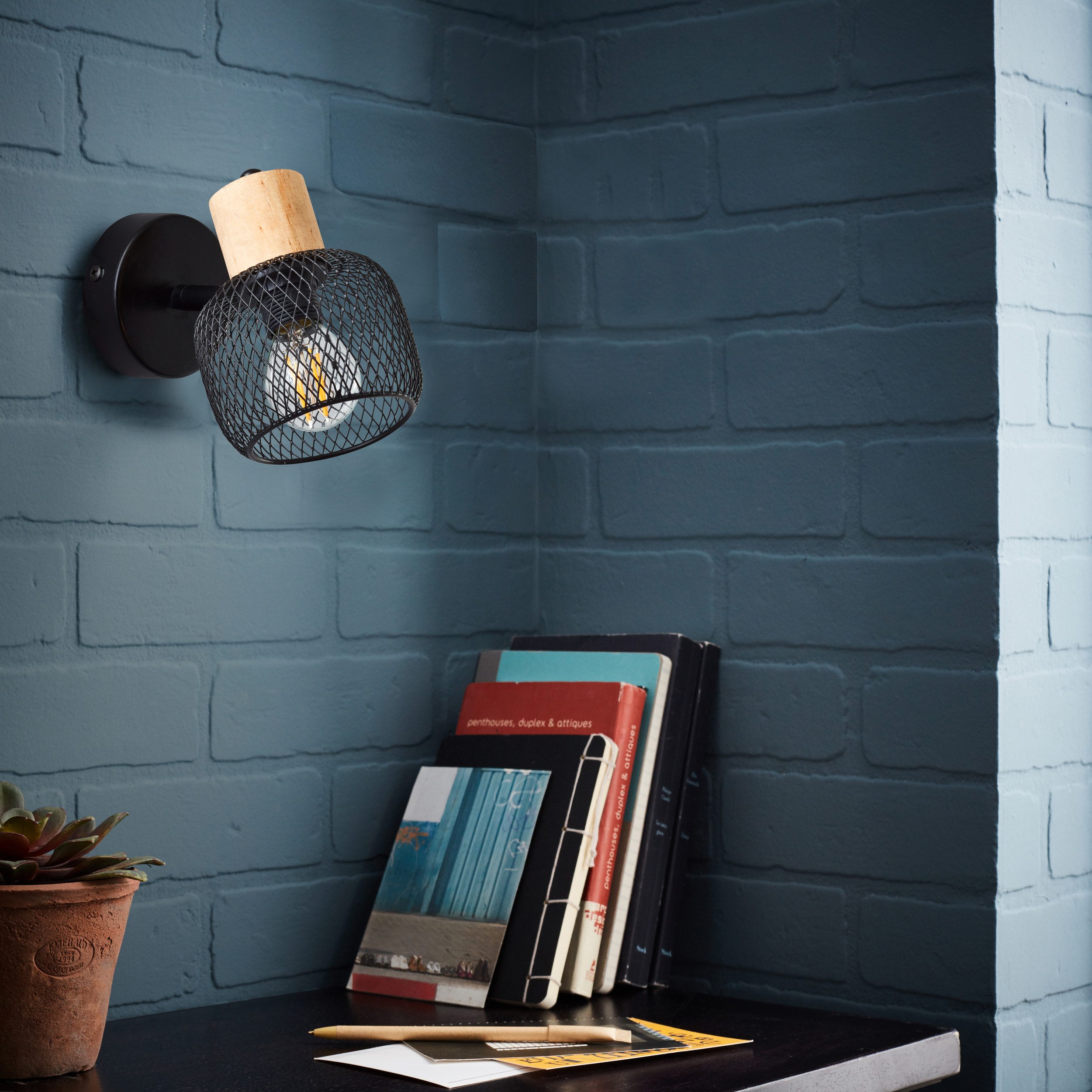 Brilliant Wandstrahler Giada, ohne Leuchtmittel, Wandlampe, günstig online kaufen