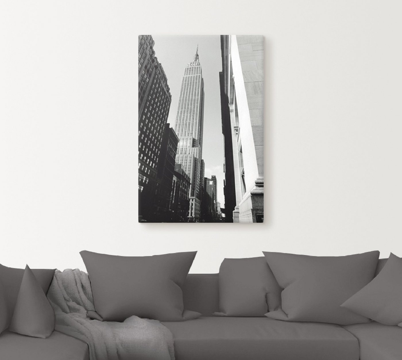 Artland Wandbild »Empire State Building II«, Gebäude (1 Stück), in vielen Größen & Produktarten - Alubild / Outdoorbild für den Außenbereich, Leinwandbild, Poster, Wandaufkleber / Wandtattoo auch für Badezimmer geeignet-kaufen