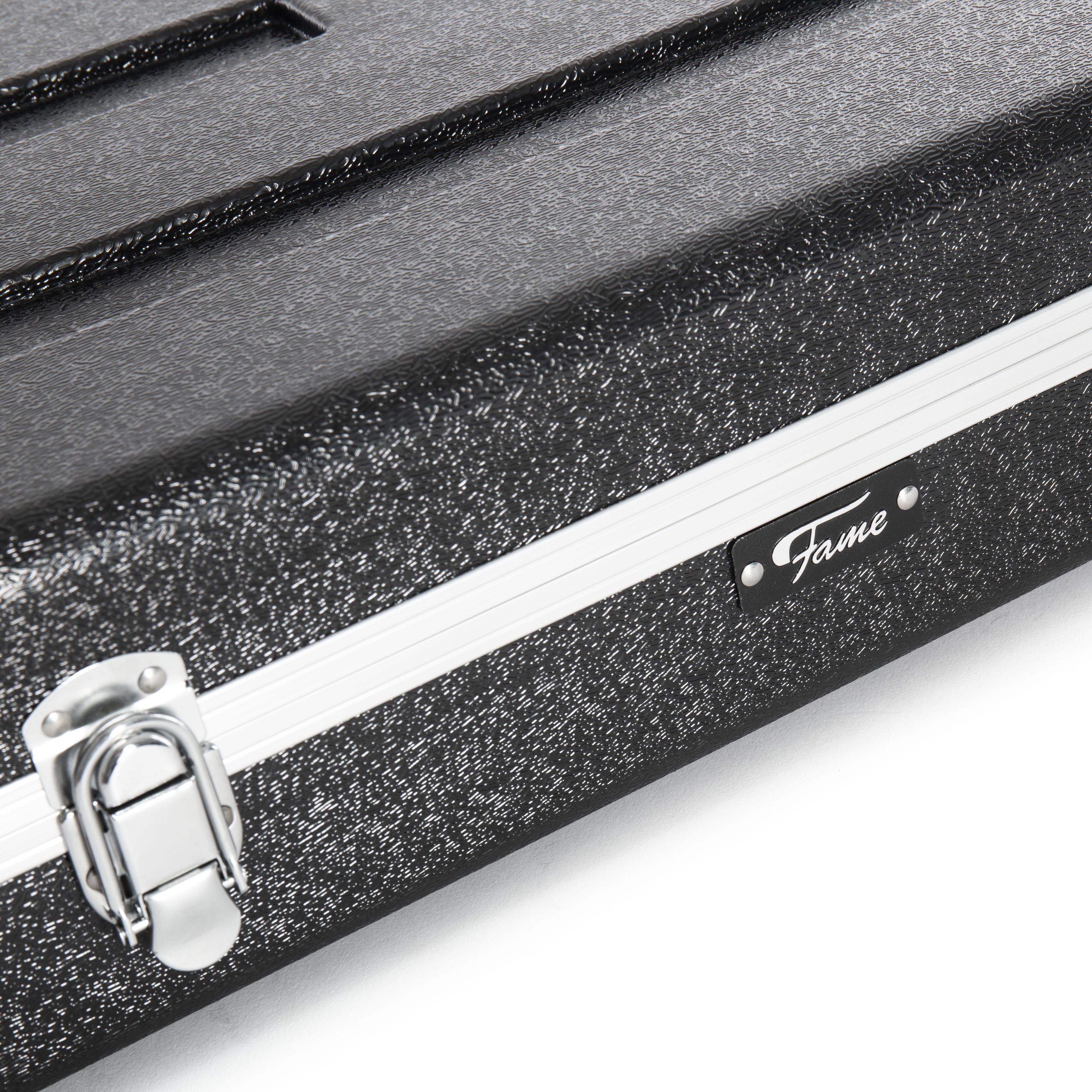 FAME E-Gitarren-Koffer, Deluxe ABS E-Gitarrenkoffer, Robust, Abschließbar
