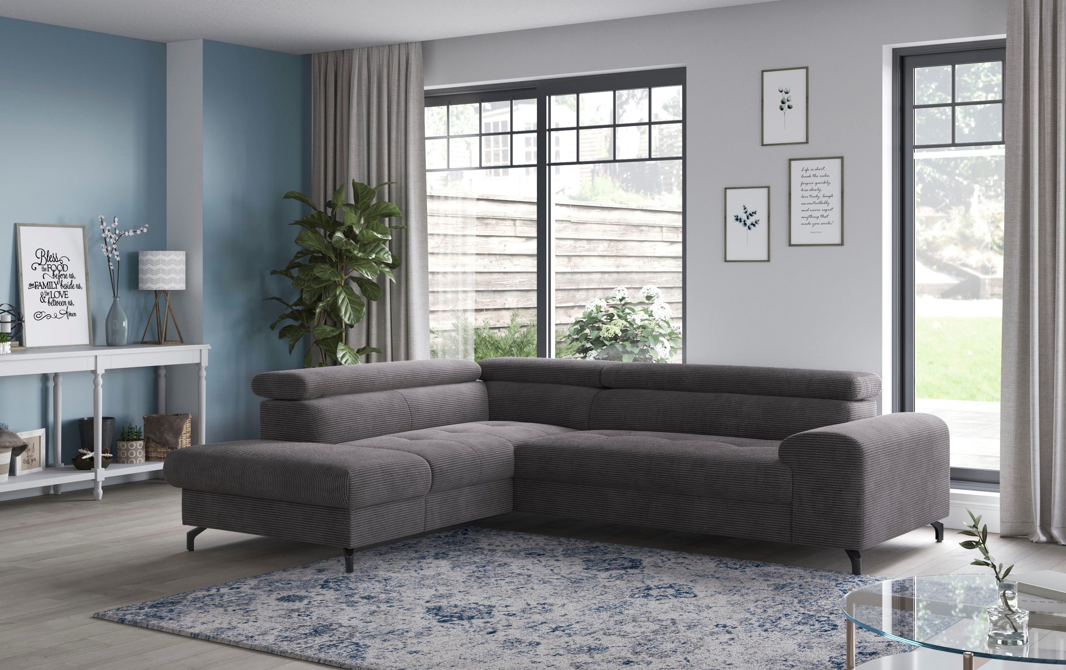 COTTA Ecksofa Aura L-Form, mit Schlaffunktion, günstig online kaufen