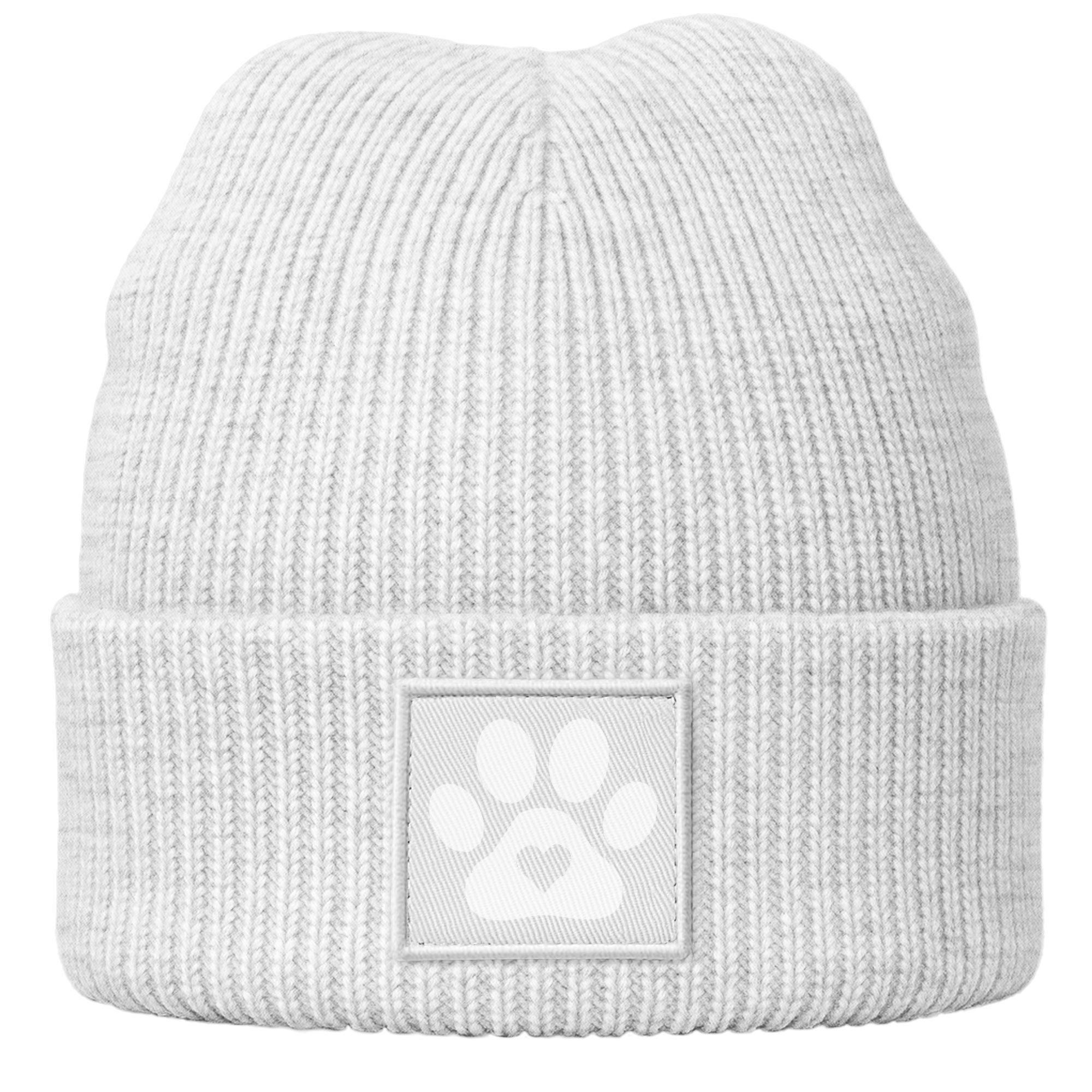 Beanie Damen Beanie Hund Design Wintermütze für Hundebesitzerin Patch