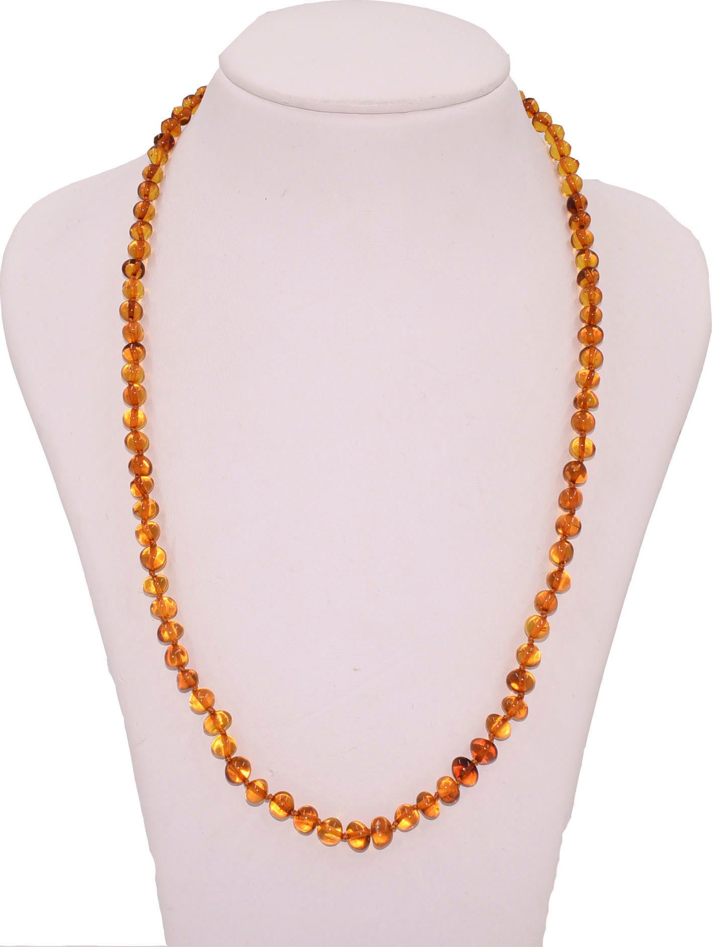 Firetti Collier Schmuck Geschenk Messing Halsschmuck Halskette Edelstein, Made in Germany - mit Bernstein