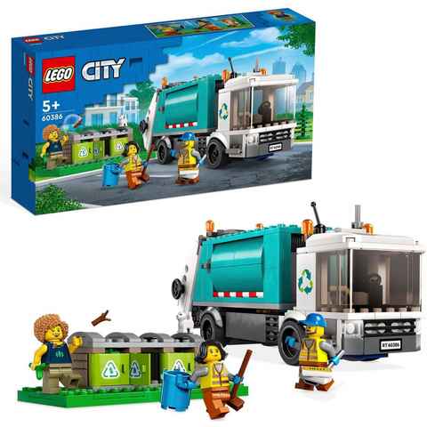 LEGO® Konstruktionsspielsteine Müllabfuhr (60386), LEGO® City, (261 St), Made in Europe