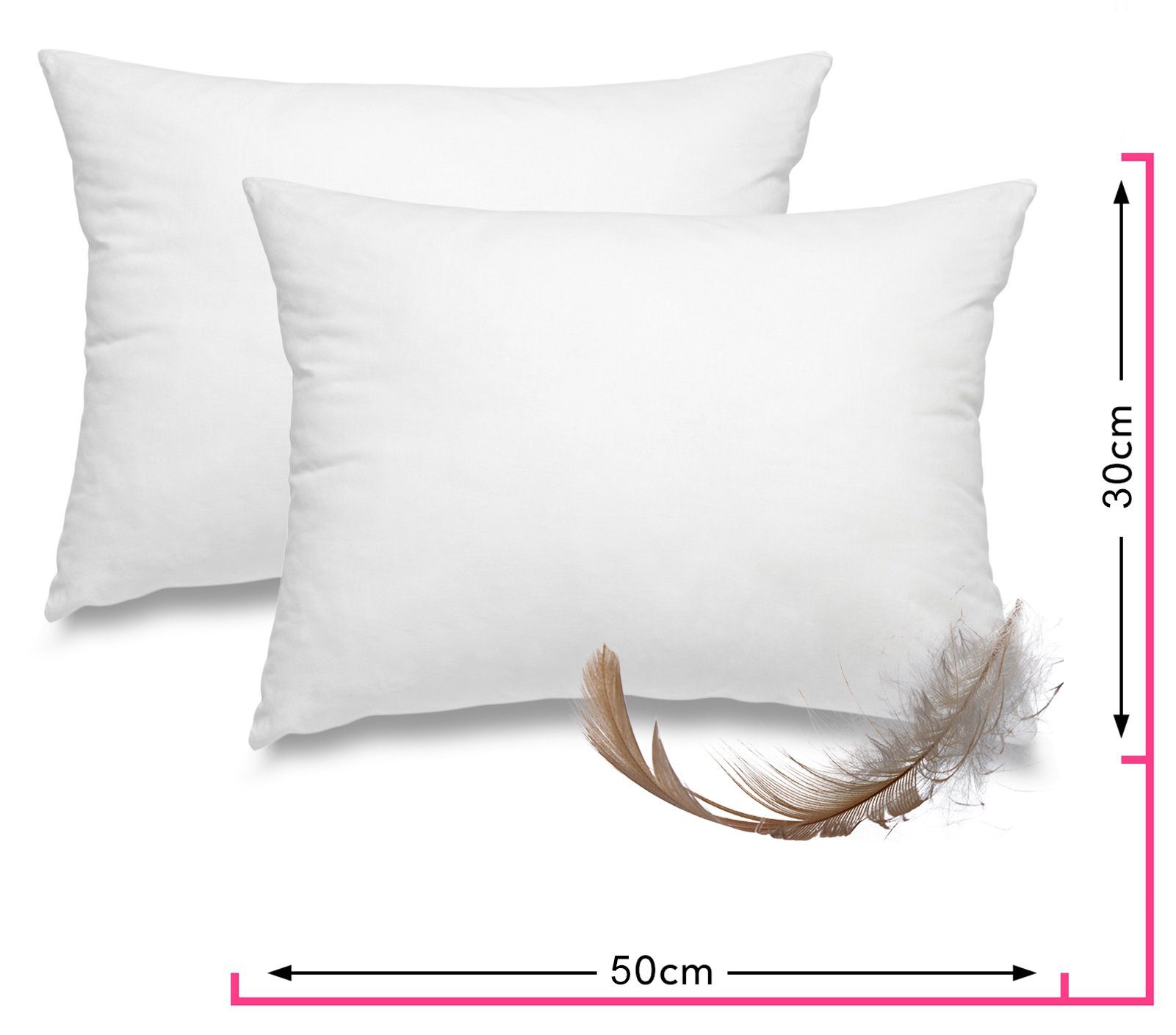 wometo Federkissen Home, in über 10 Größen, Füllung: Federn, Doppelset, OEK günstig online kaufen
