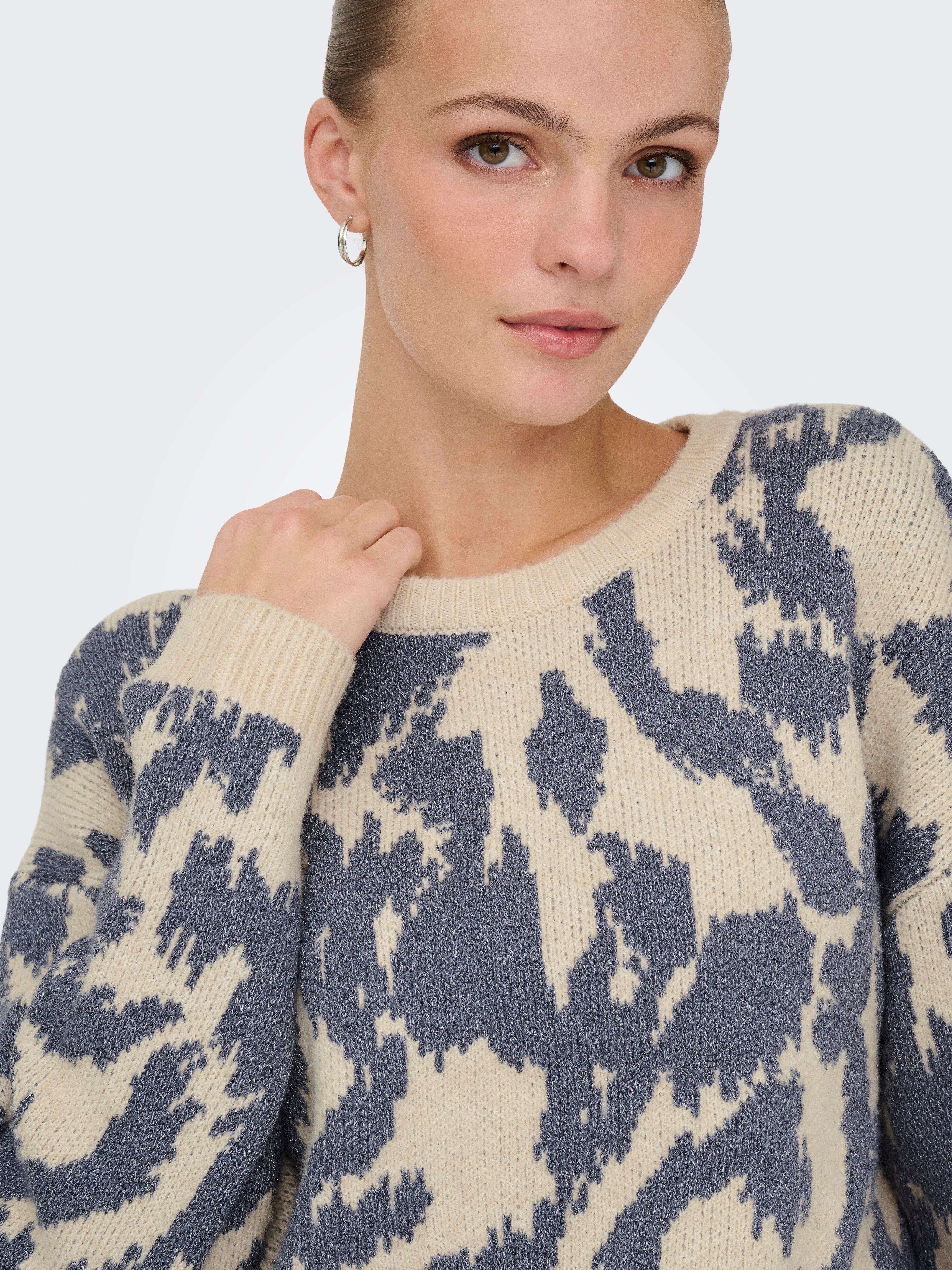 ONLY Strickpullover ONLGIGI LS GLITTER O-NECK KNT