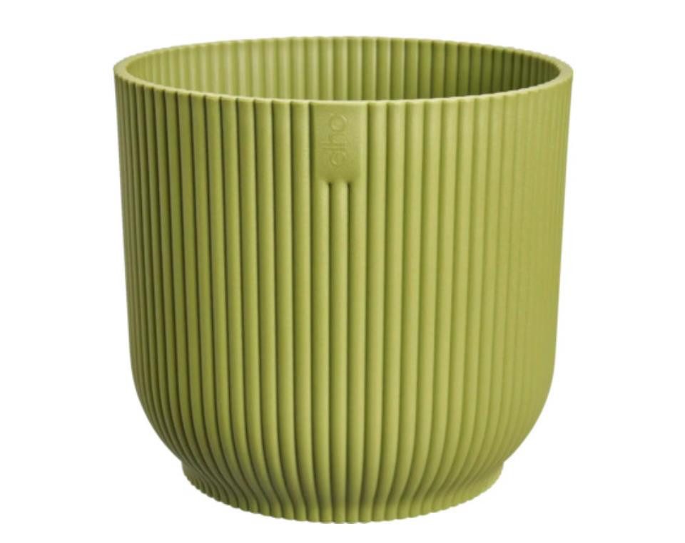 Elho Blumentopf Elho Pflanztopf Vibes Kunststoff Ø 22 x 20 cm grün