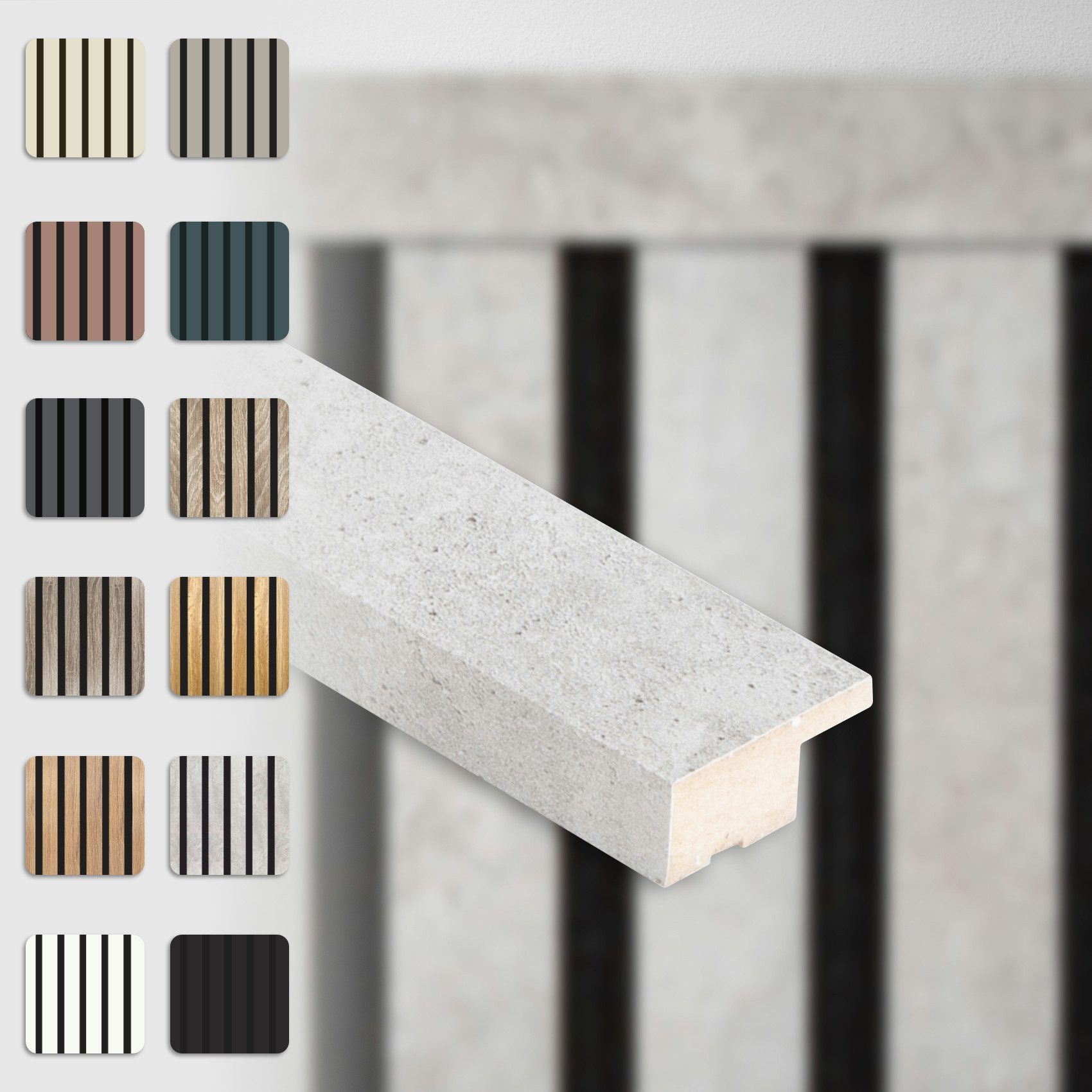 Hexim Wanddekoobjekt APA10 (Abschlussleiste 275x2,7cm passend für unsere Ak günstig online kaufen