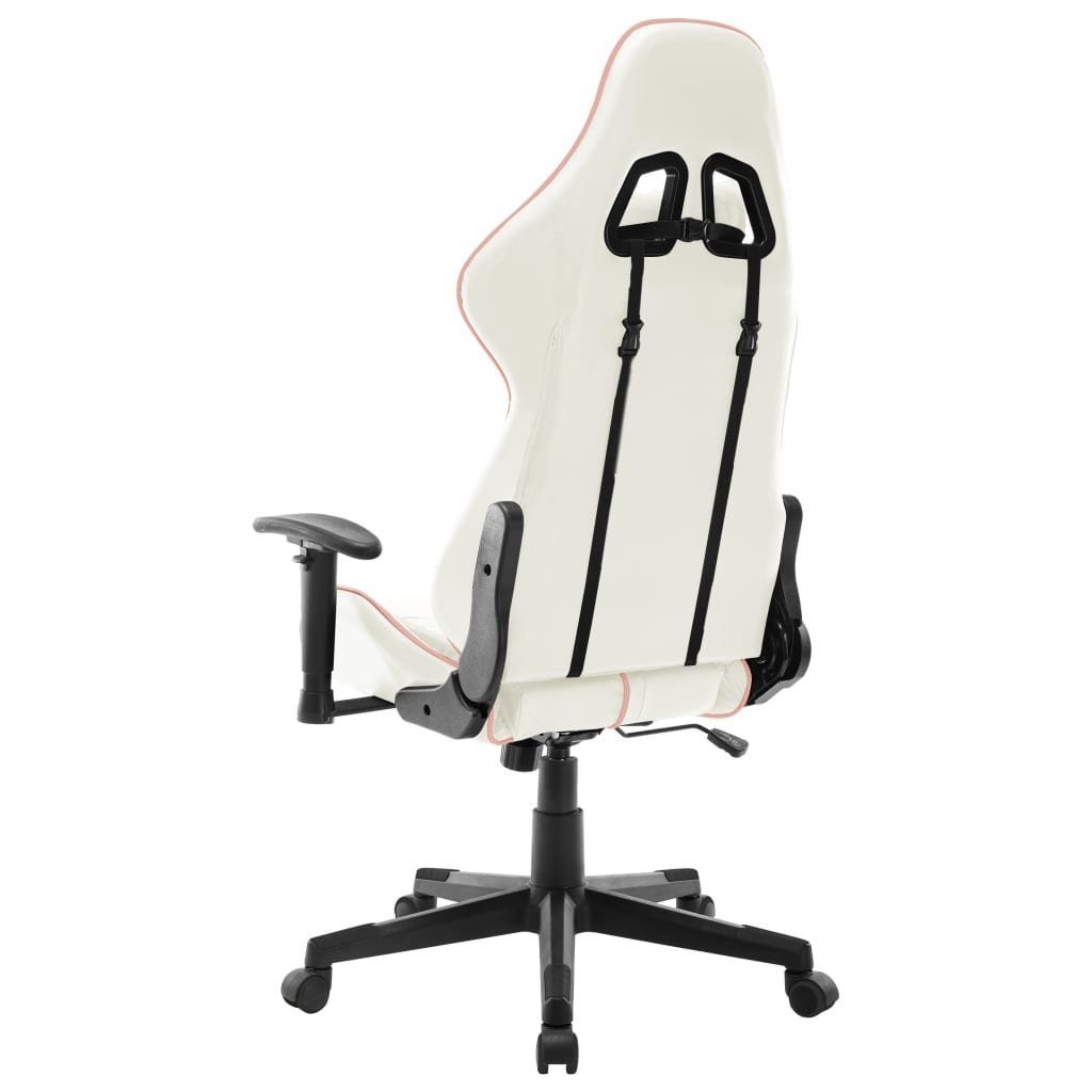 möbelando Gaming-Stuhl 3006523 (LxBxH: 61x67x133 und Weiß in Rosa cm)