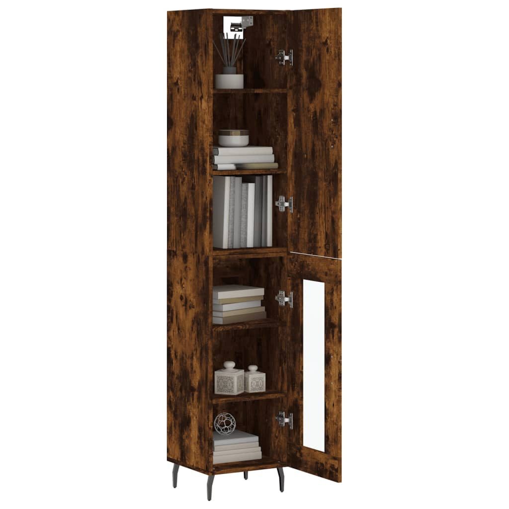 vidaXL Highboard Highboard Räuchereiche 34,5x34x180 cm günstig online kaufen