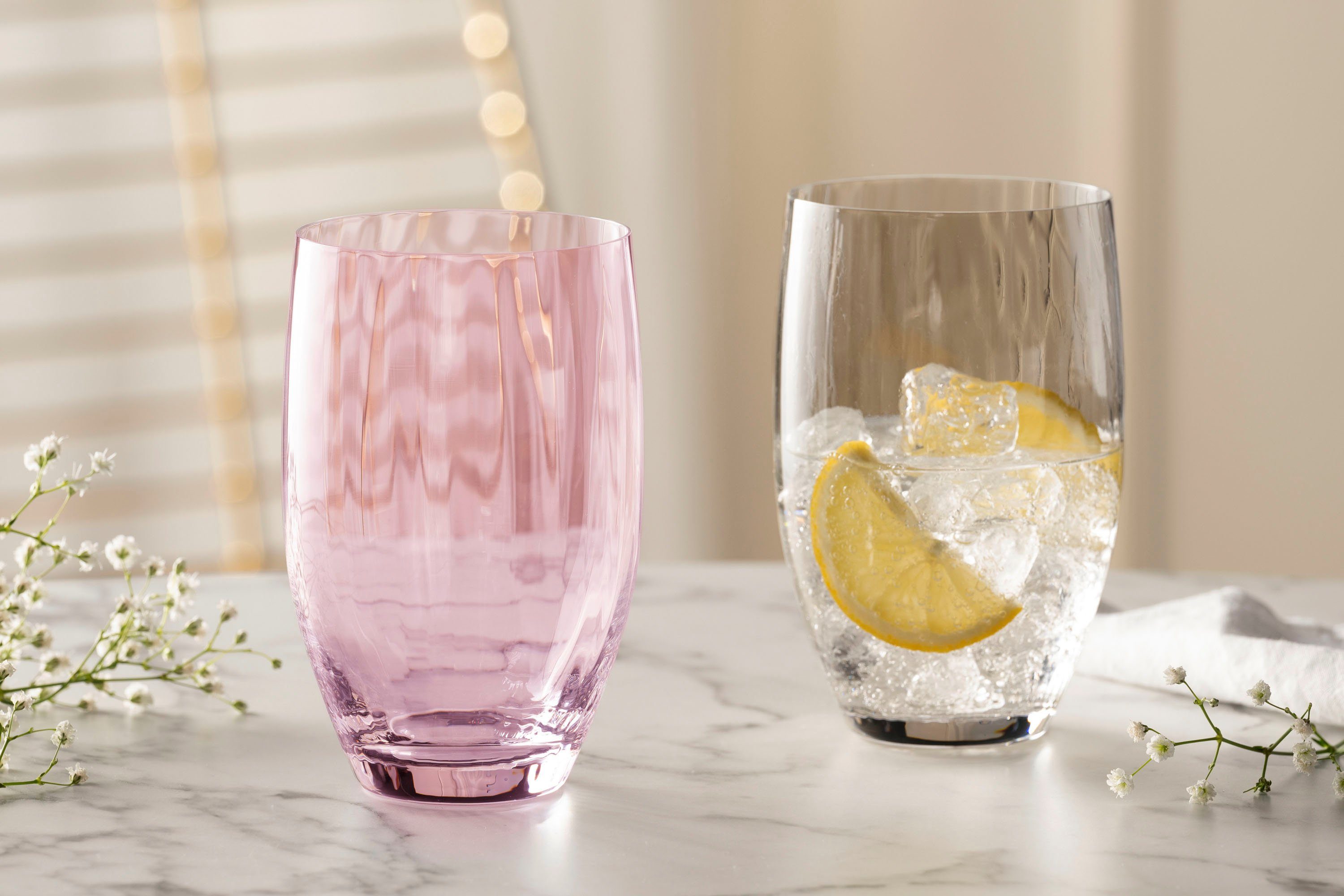 LEONARDO Longdrinkglas POESIA, 6-tlg., Kristallglas, 460 ml, 6-teilig