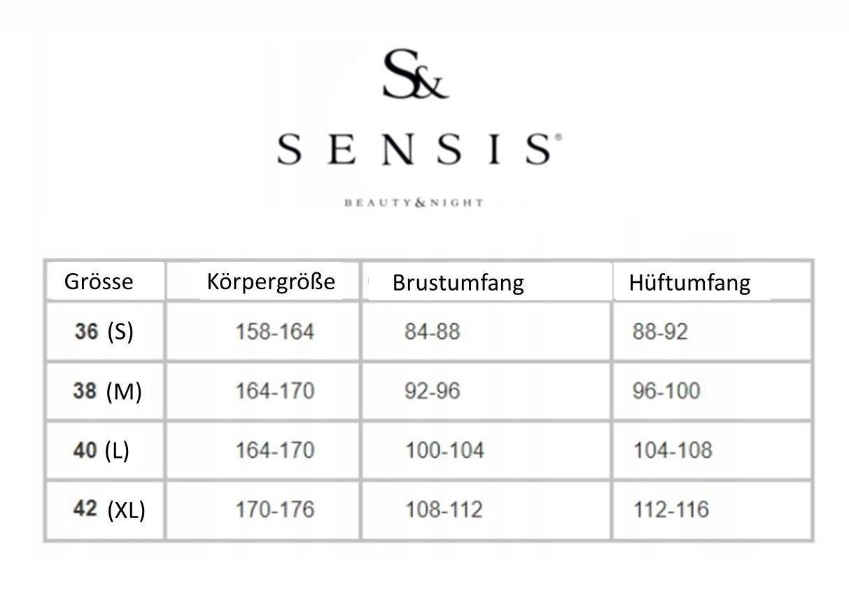 Sensis Schlafanzug lang, Pyjama Damen, Hose kariert