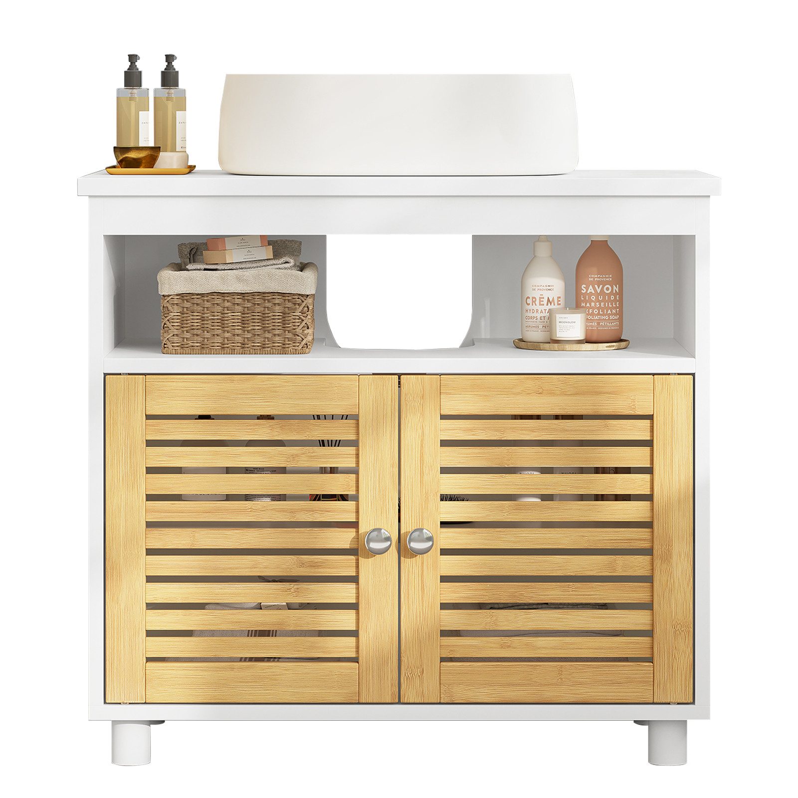 MSMASK Waschbeckenunterschrank Badezimmerschrank Badschrank Unterschrank Au günstig online kaufen