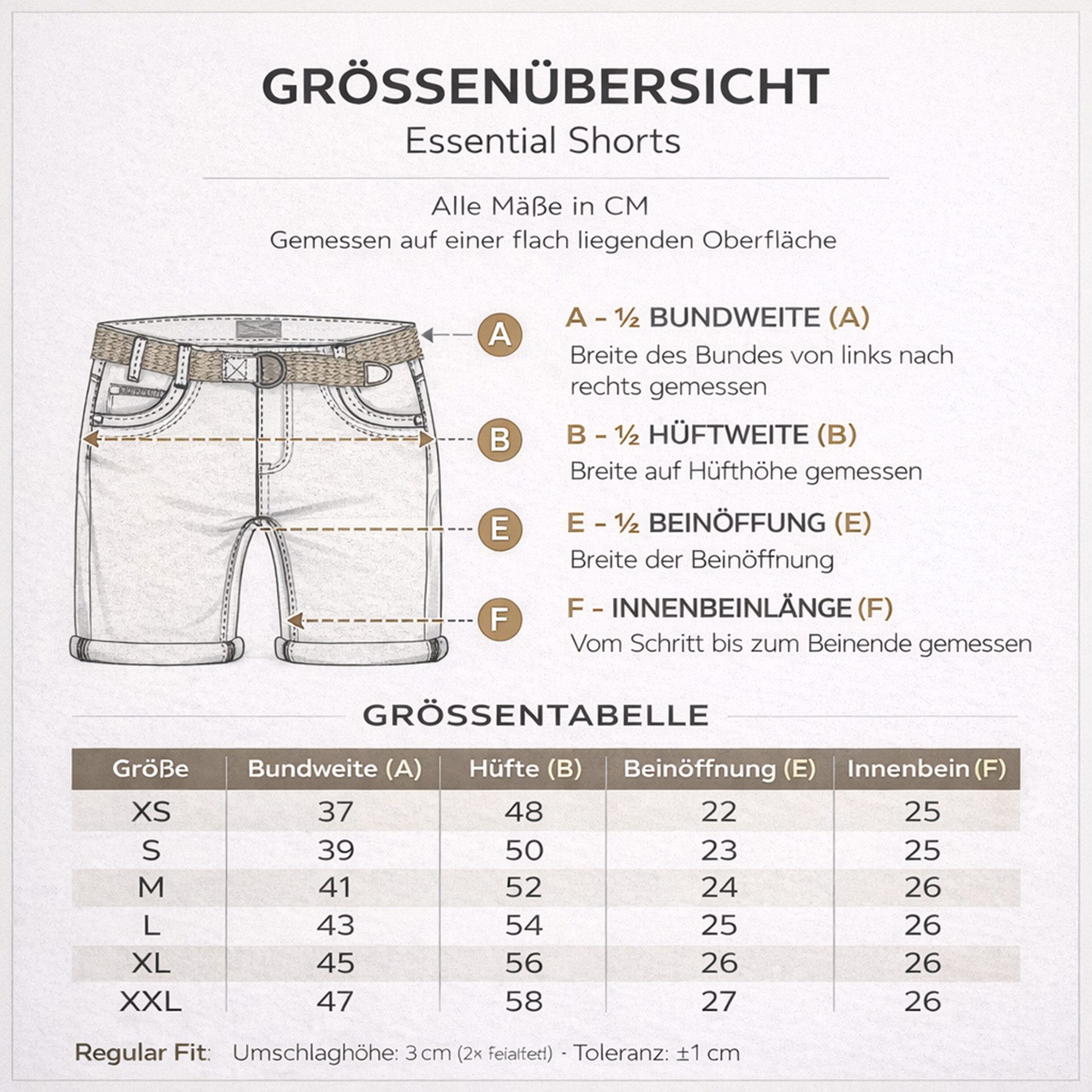 SUBLEVEL Shorts Damen Bermudas kurze Hose Baumwolle Jeans Sommer Chino Stoff – Bild 5 von 5