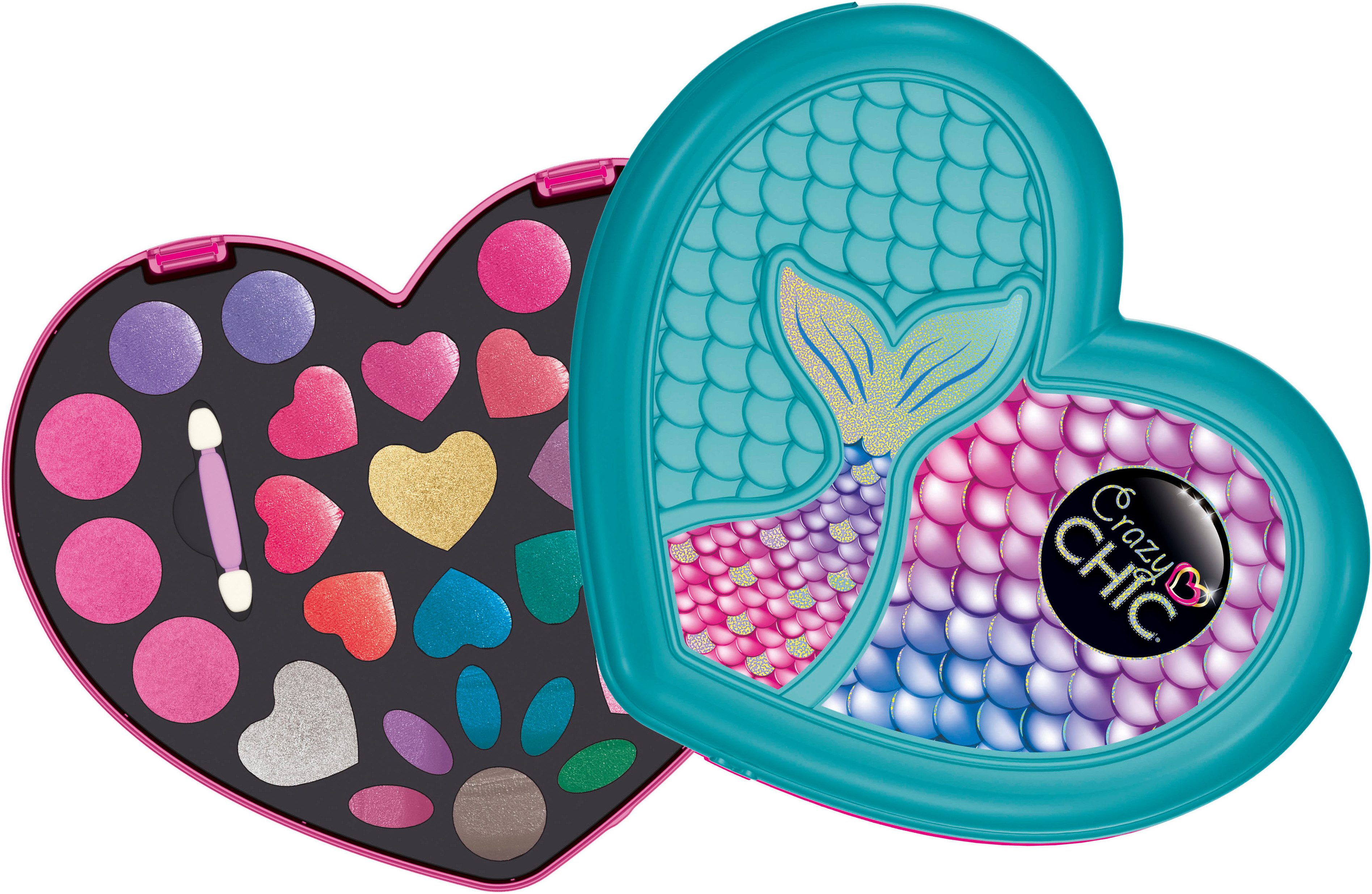 Clementoni® Kreativset Crazy Chic, Meerjungfrauen-Schminkkasten, Made in Europe