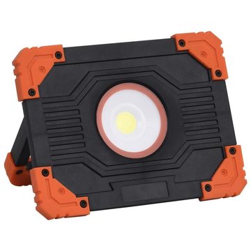vidaXL Flutlichtstrahler LED-Strahler Tragbar ABS 10W Kaltweiß