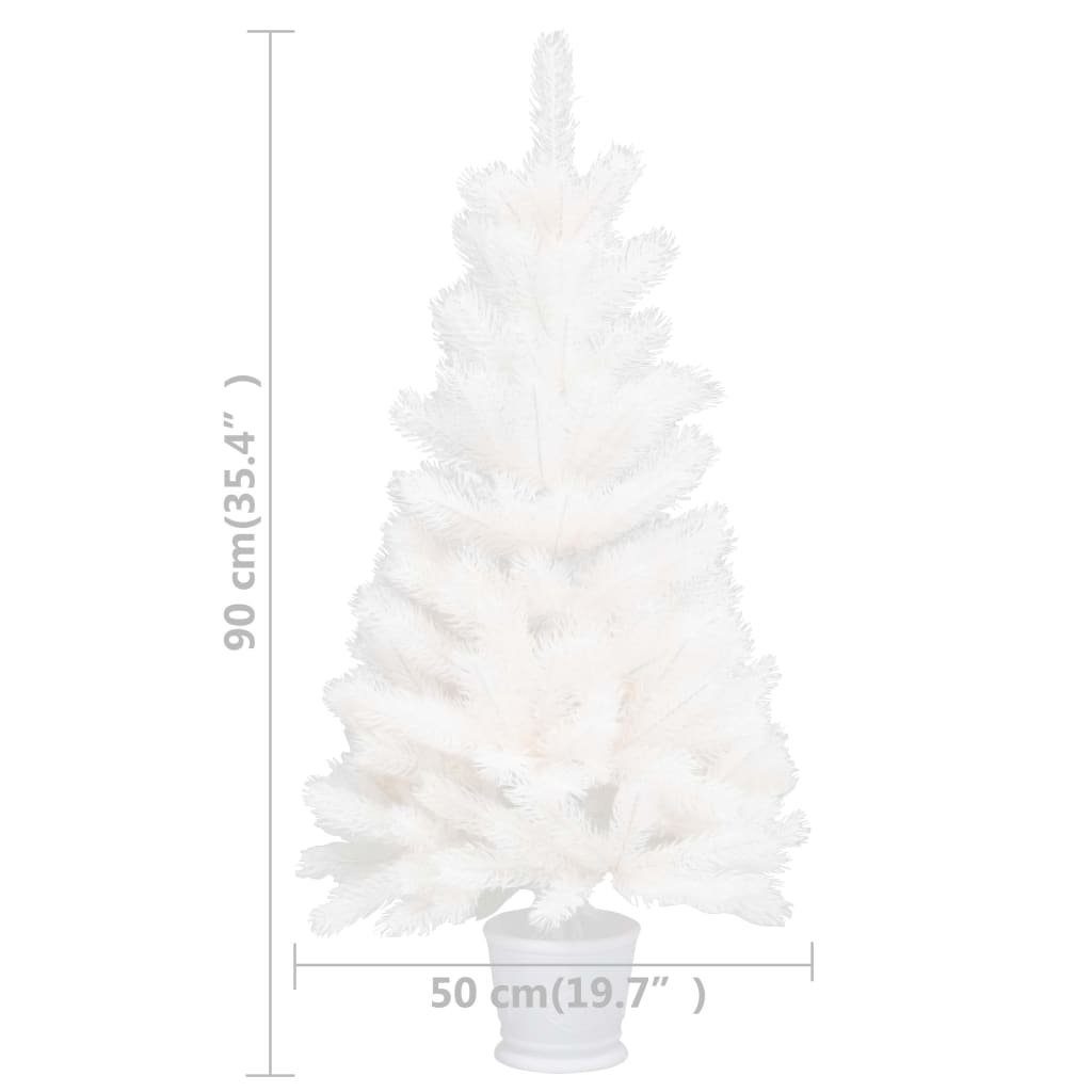 Naturgetreue 90 Künstlicher Weiß Nadeln Weihnachtsbaum furnicato cm